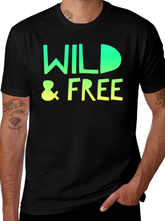 Wild & Free Graphic Print Crew Neck T-Shirt