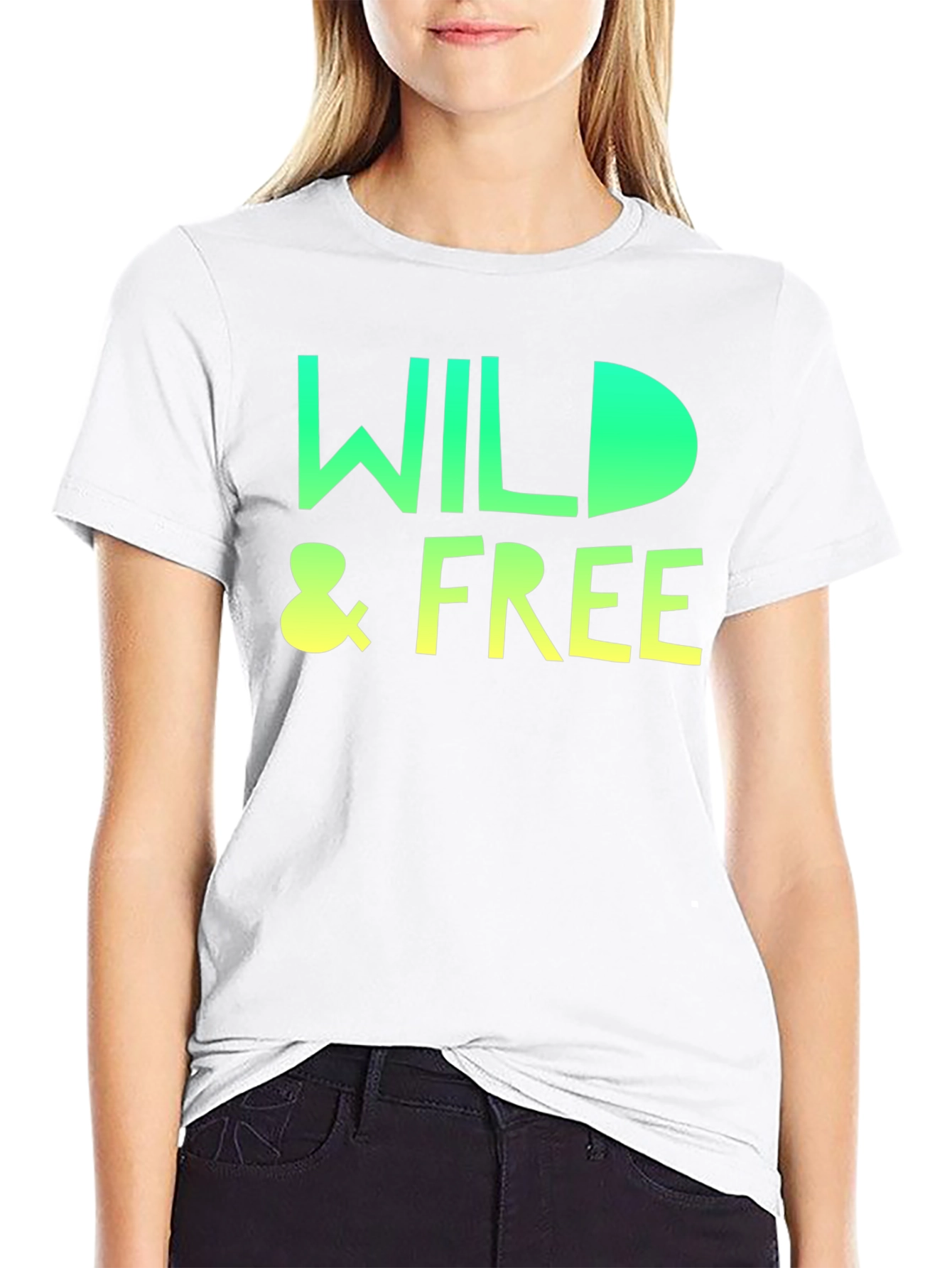 Wild & Free Graphic Print Crew Neck T-Shirt