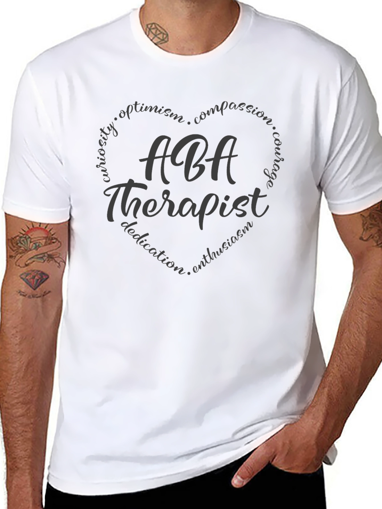 ABA Therapist Heart T-Shirt - Compassionate Therapy Gift