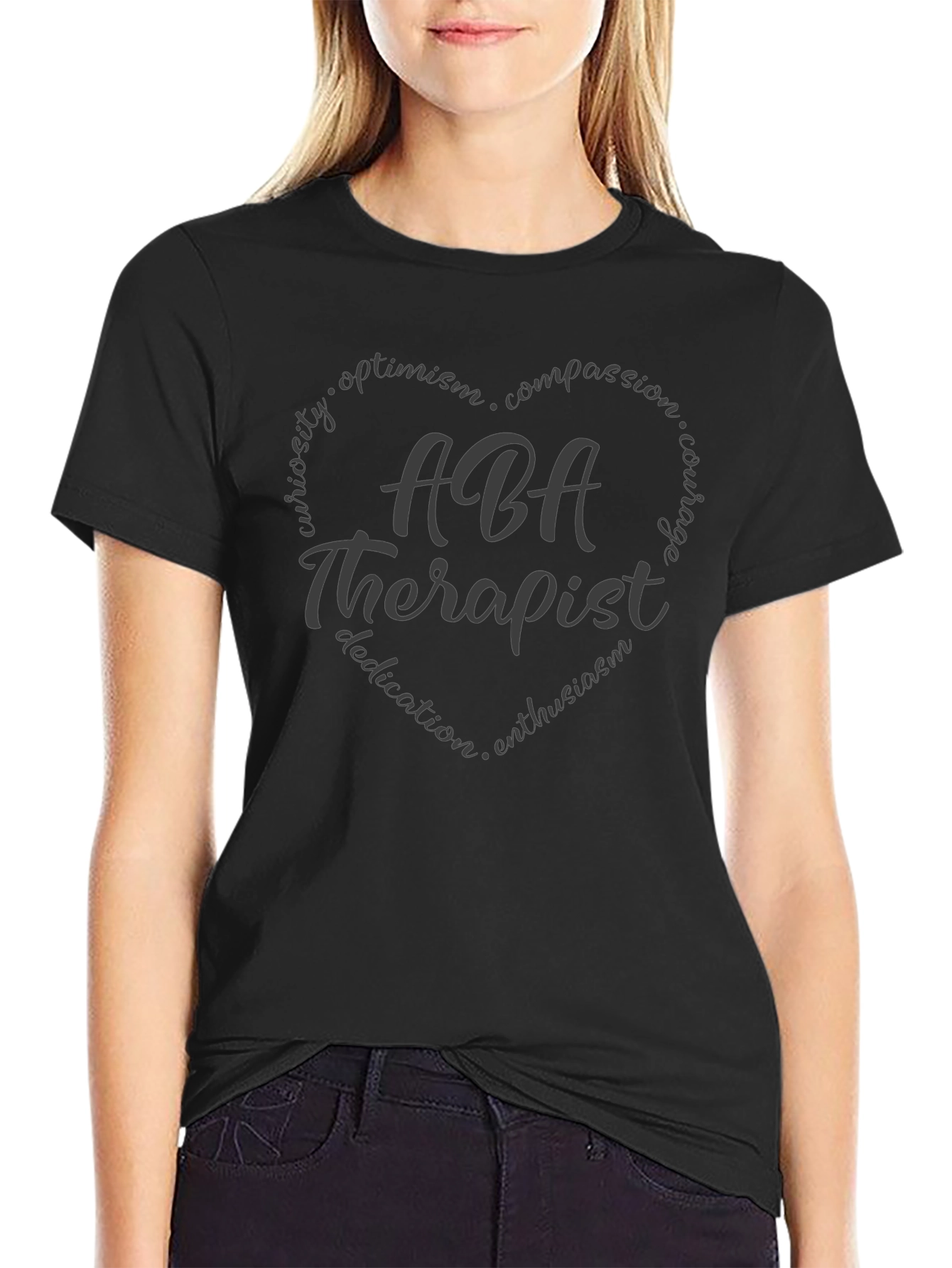 ABA Therapist Heart T-Shirt - Compassionate Therapy Gift