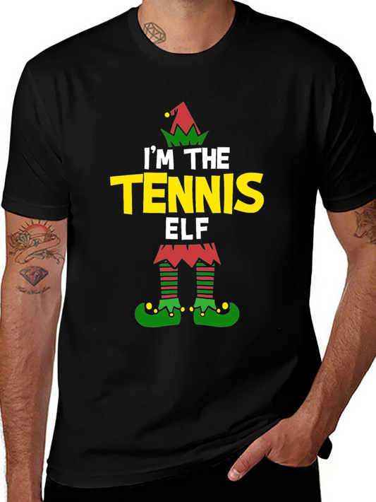 Tennis Elf Holiday T-Shirt