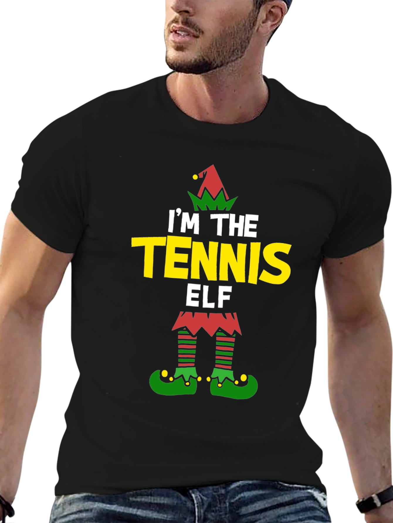 Tennis Elf Holiday T-Shirt