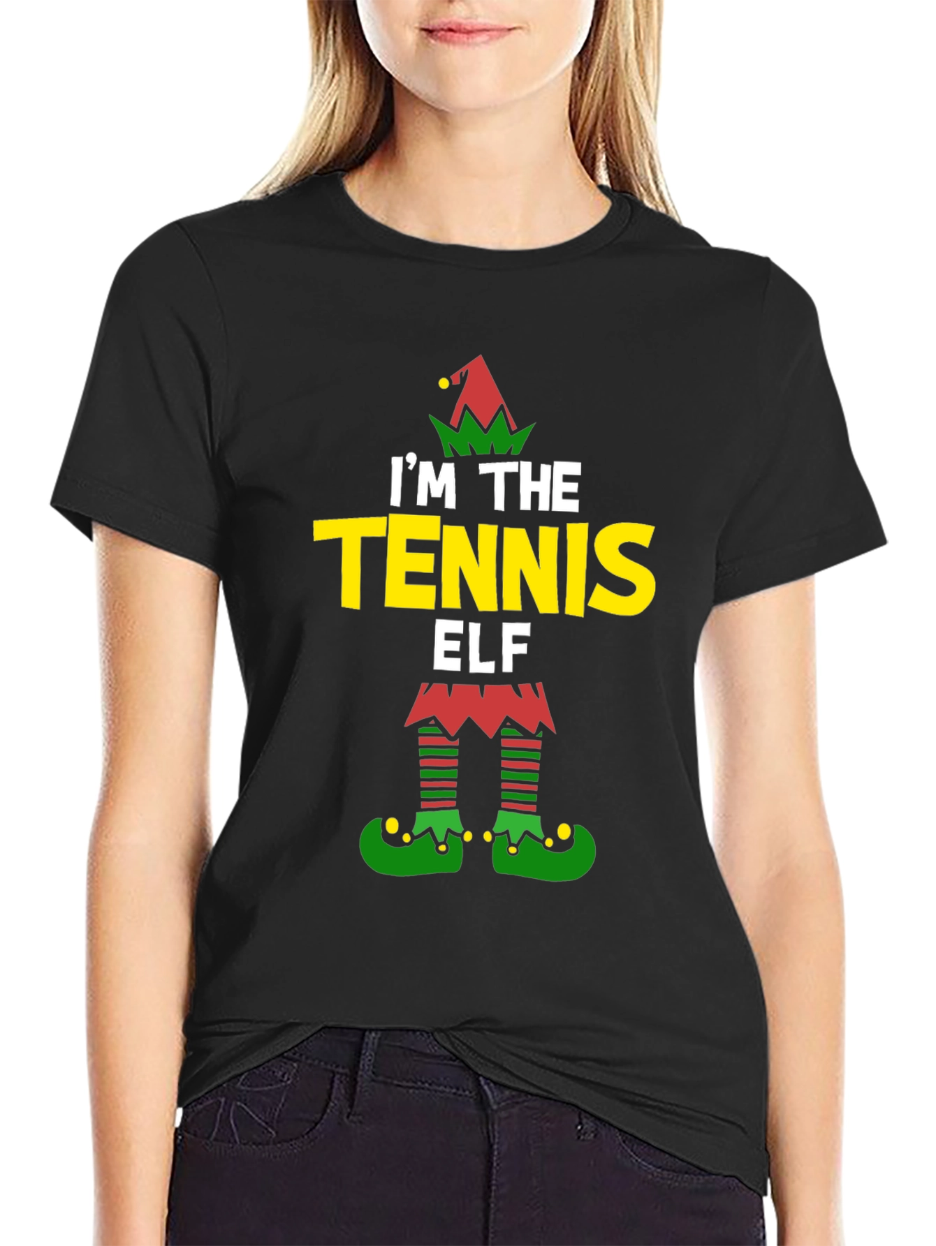 Tennis Elf Holiday T-Shirt