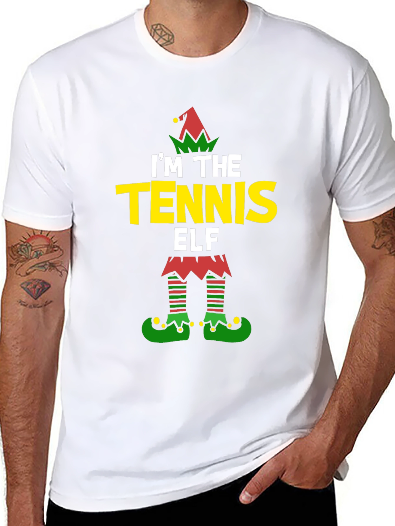 Tennis Elf Holiday T-Shirt