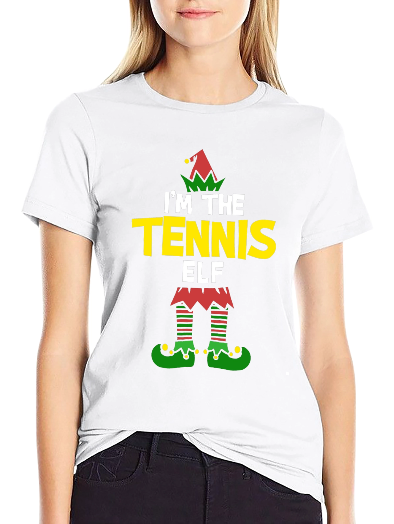 Tennis Elf Holiday T-Shirt