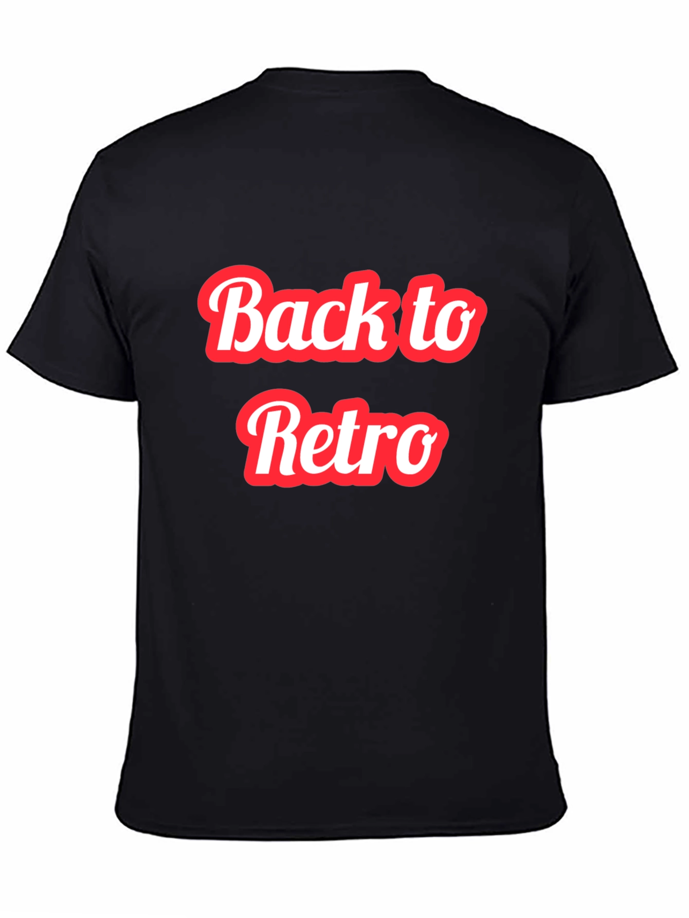 Back to Retro Graphic T-Shirt - Black
