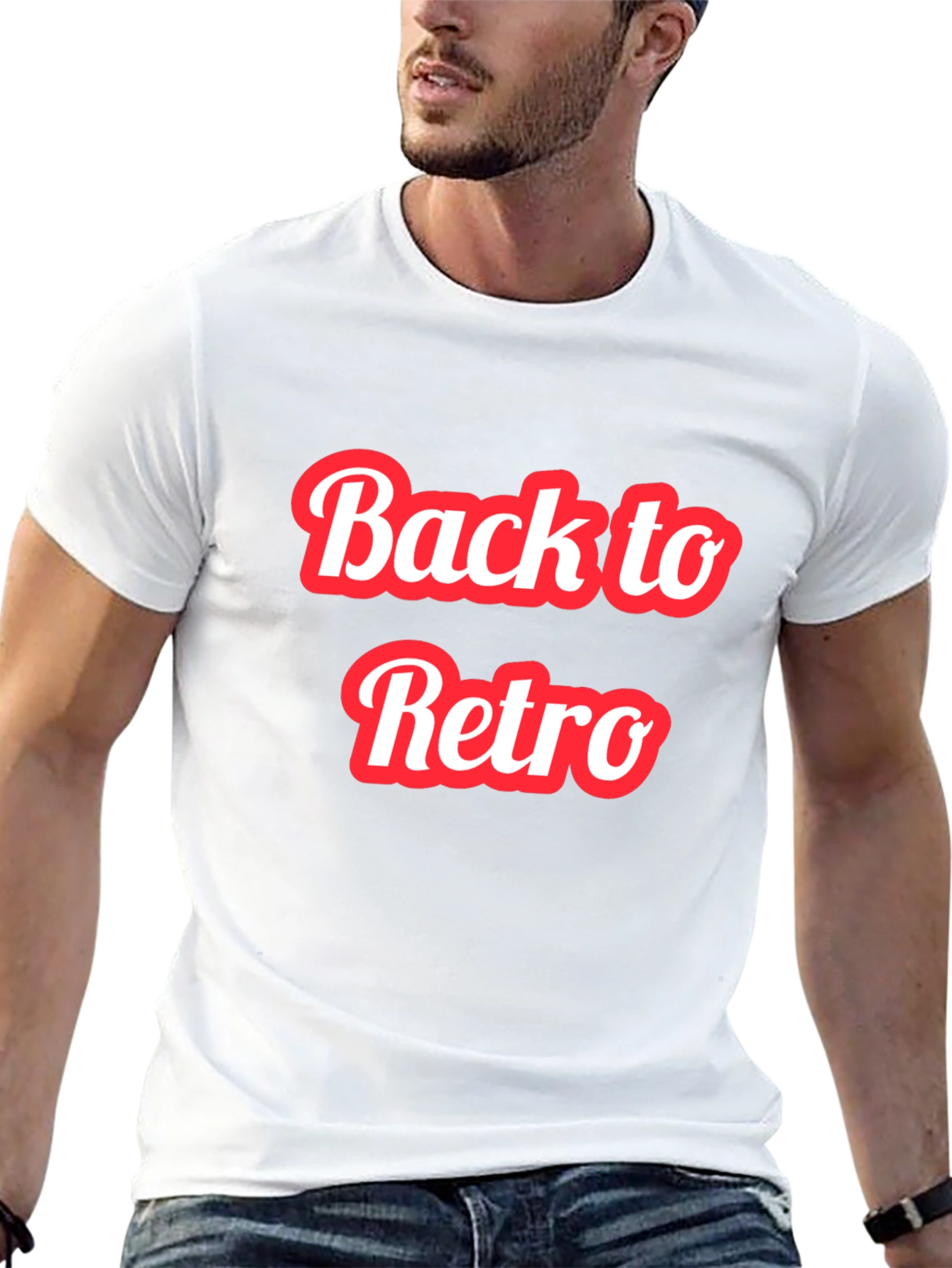 Back to Retro Graphic T-Shirt - Black