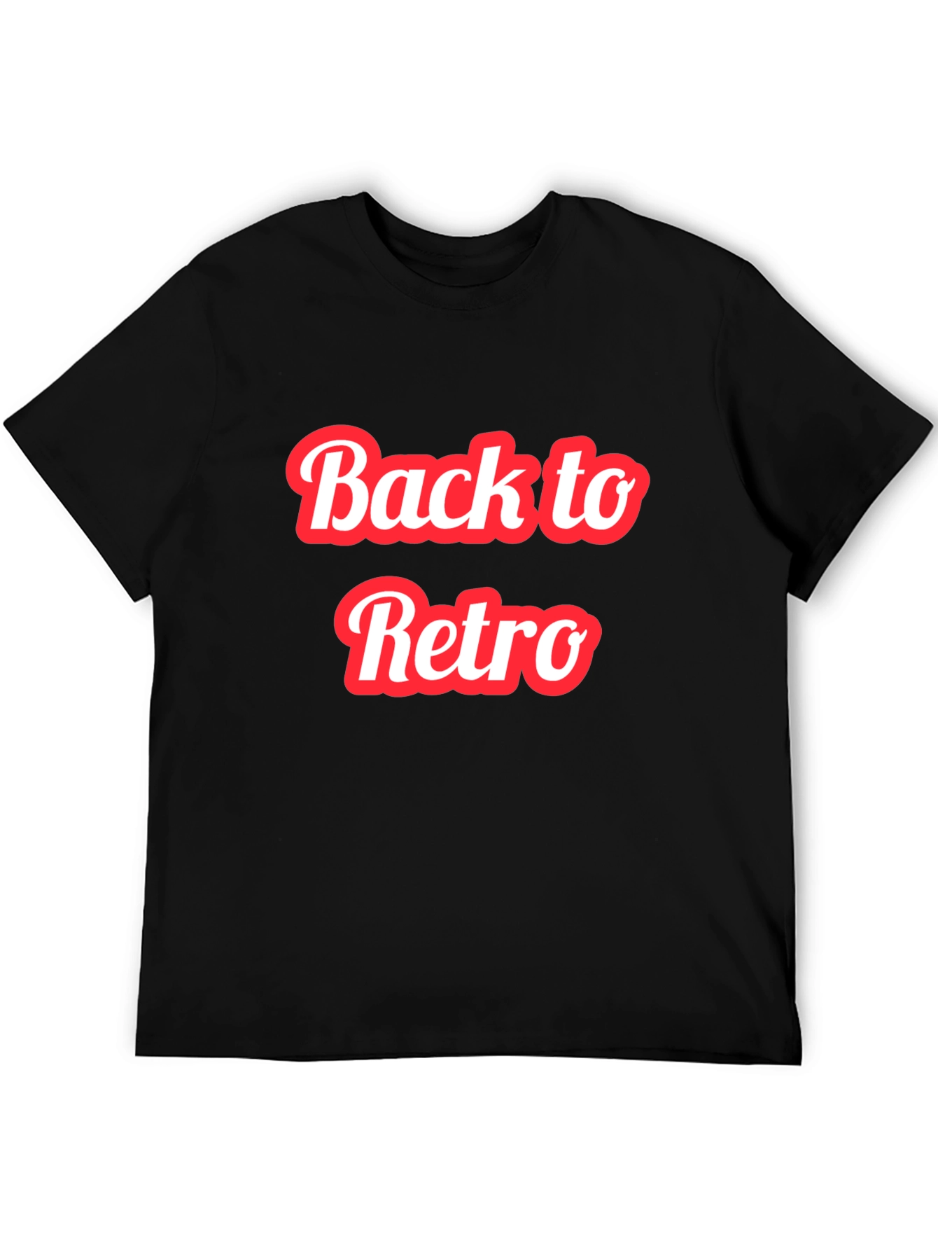 Back to Retro Graphic T-Shirt - Black