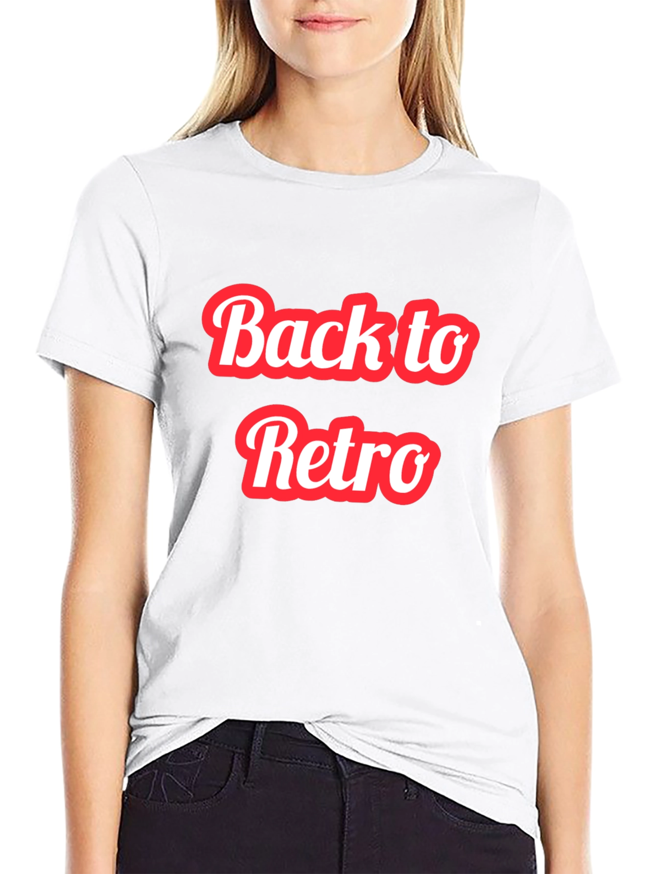 Back to Retro Graphic T-Shirt - Black