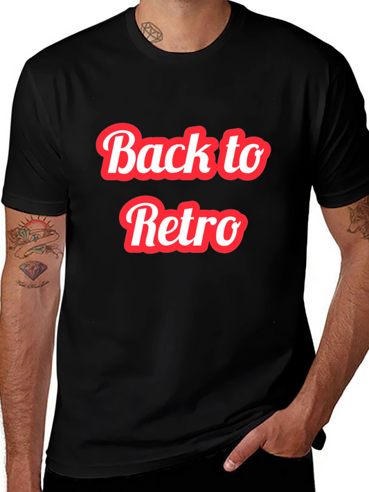 Back to Retro Graphic T-Shirt - Black