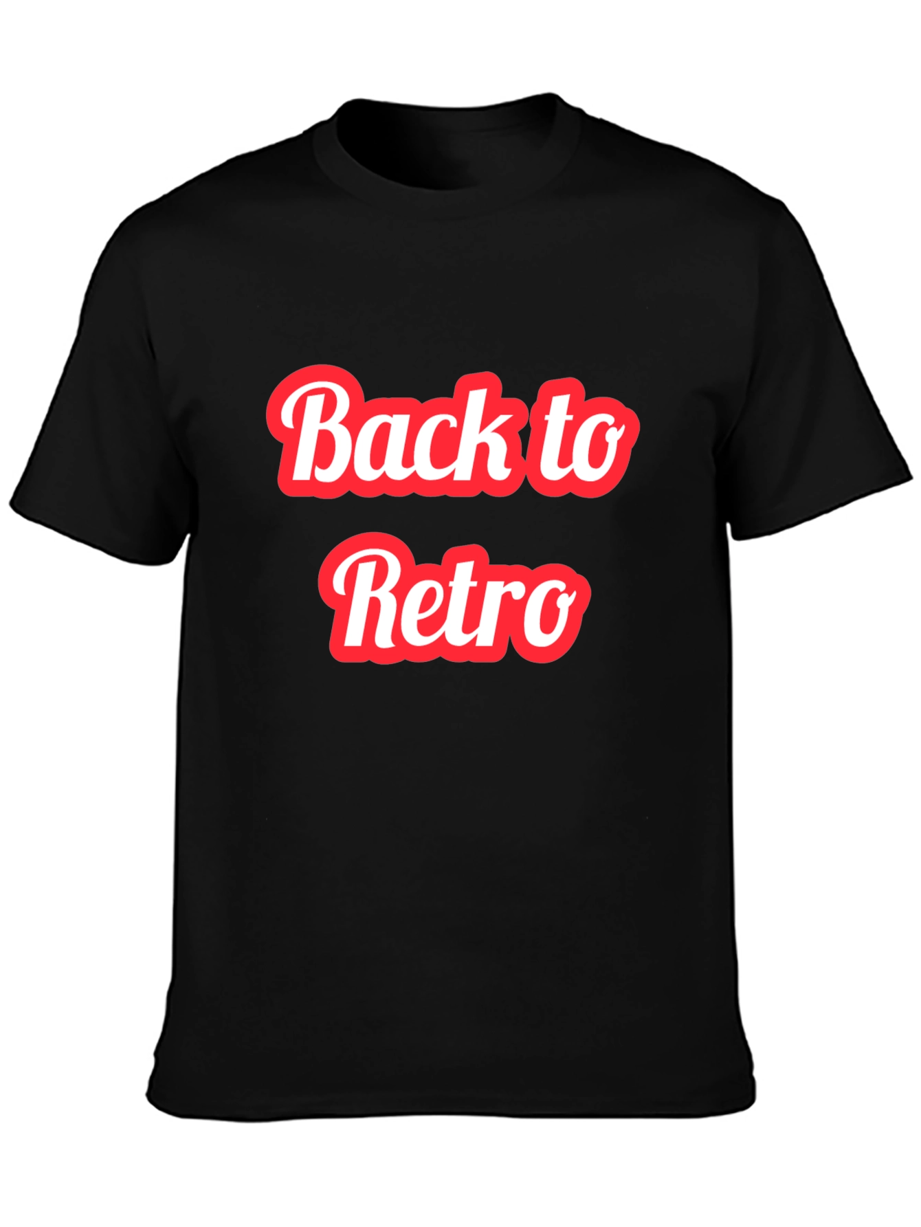 Back to Retro Graphic T-Shirt - Black