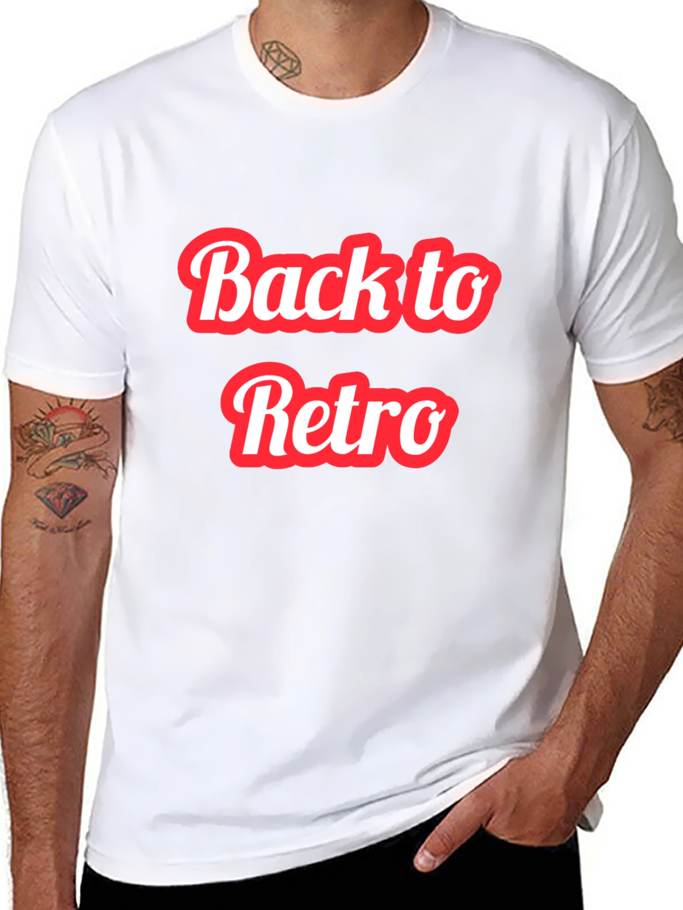 Back to Retro Graphic T-Shirt - Black