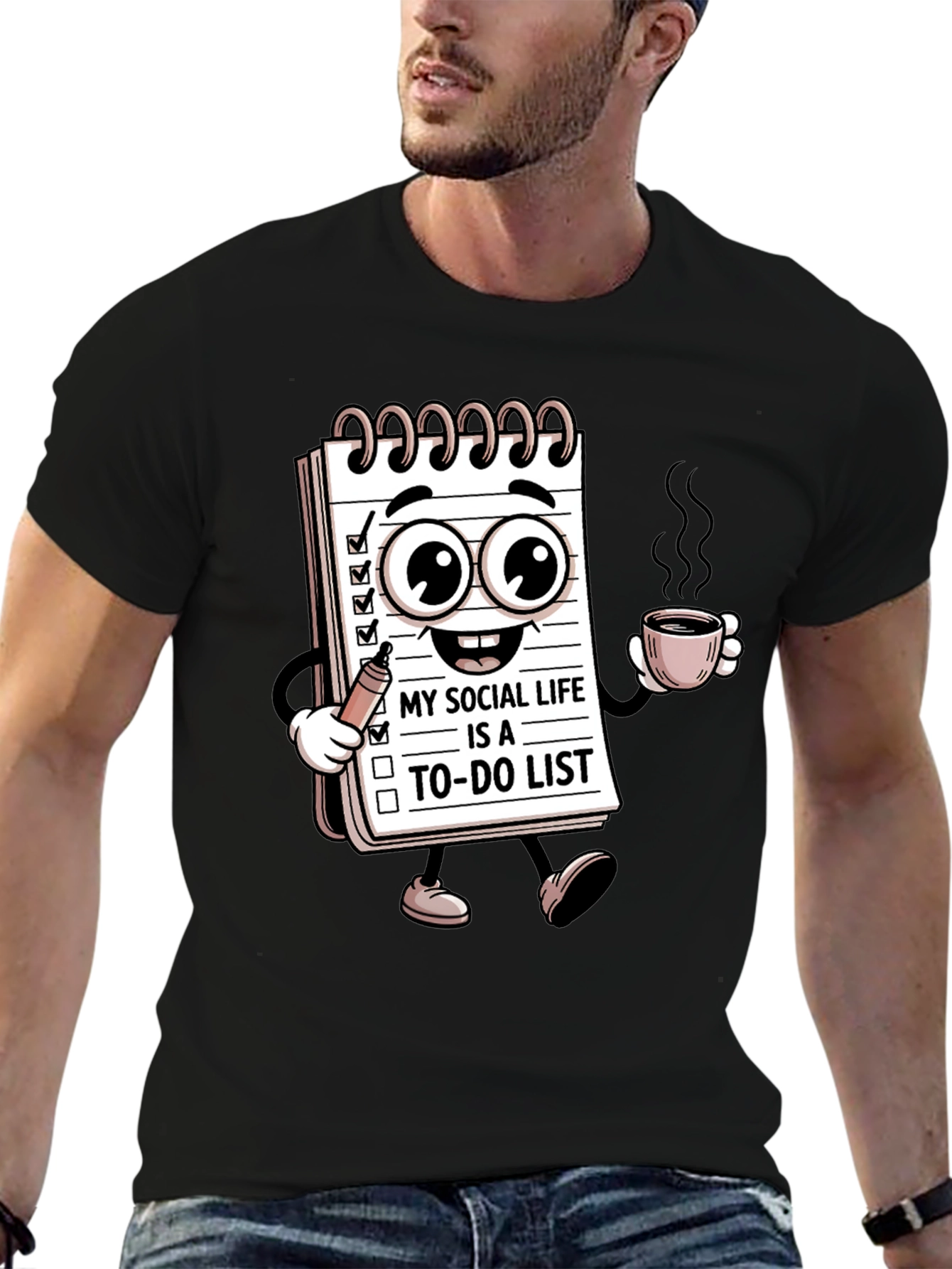Social Life To-Do List Funny T-Shirt