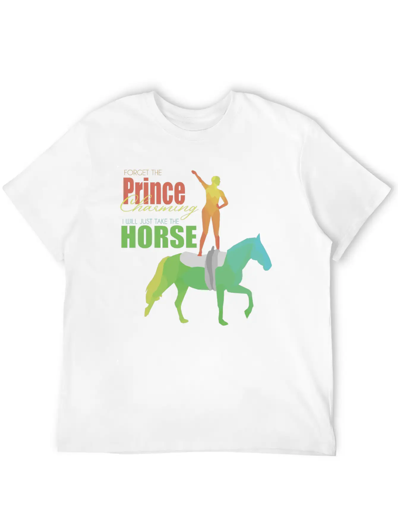 Vaulting Horse Lightweight Cotton T-Shirt – Daily Comfort Graphic Shirt