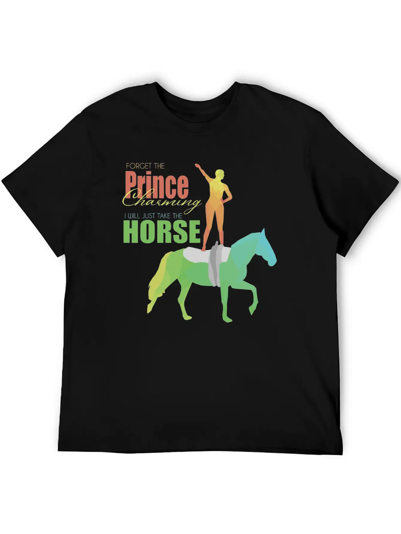 Vaulting Horse Lightweight Cotton T-Shirt – Daily Comfort Graphic Shirt