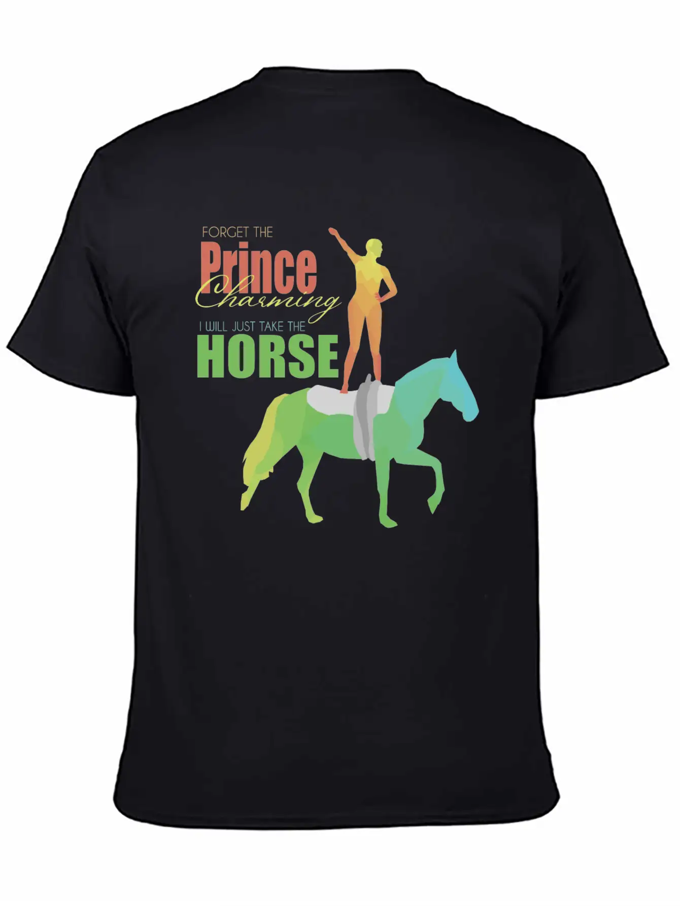 Vaulting Horse Lightweight Cotton T-Shirt – Daily Comfort Graphic Shirt