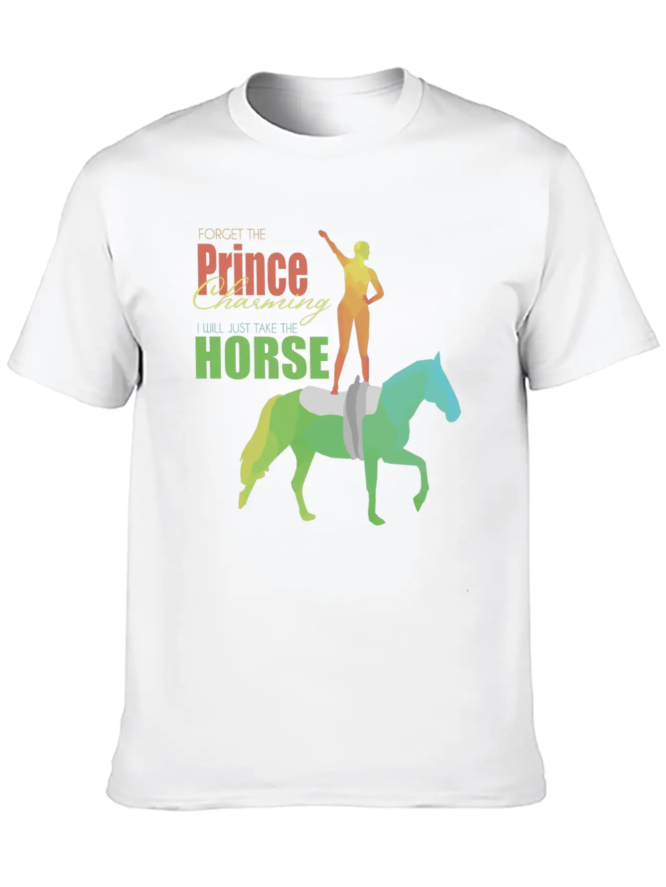Vaulting Horse Lightweight Cotton T-Shirt – Daily Comfort Graphic Shirt