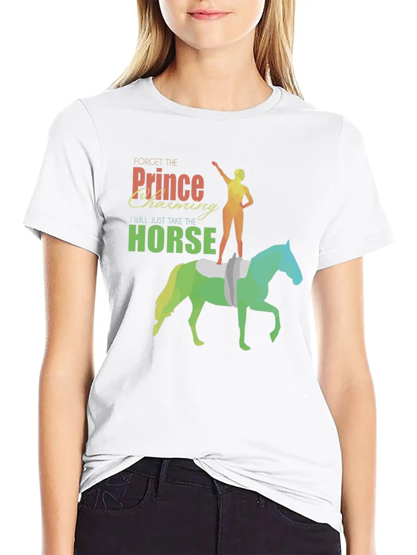 Vaulting Horse Lightweight Cotton T-Shirt – Daily Comfort Graphic Shirt