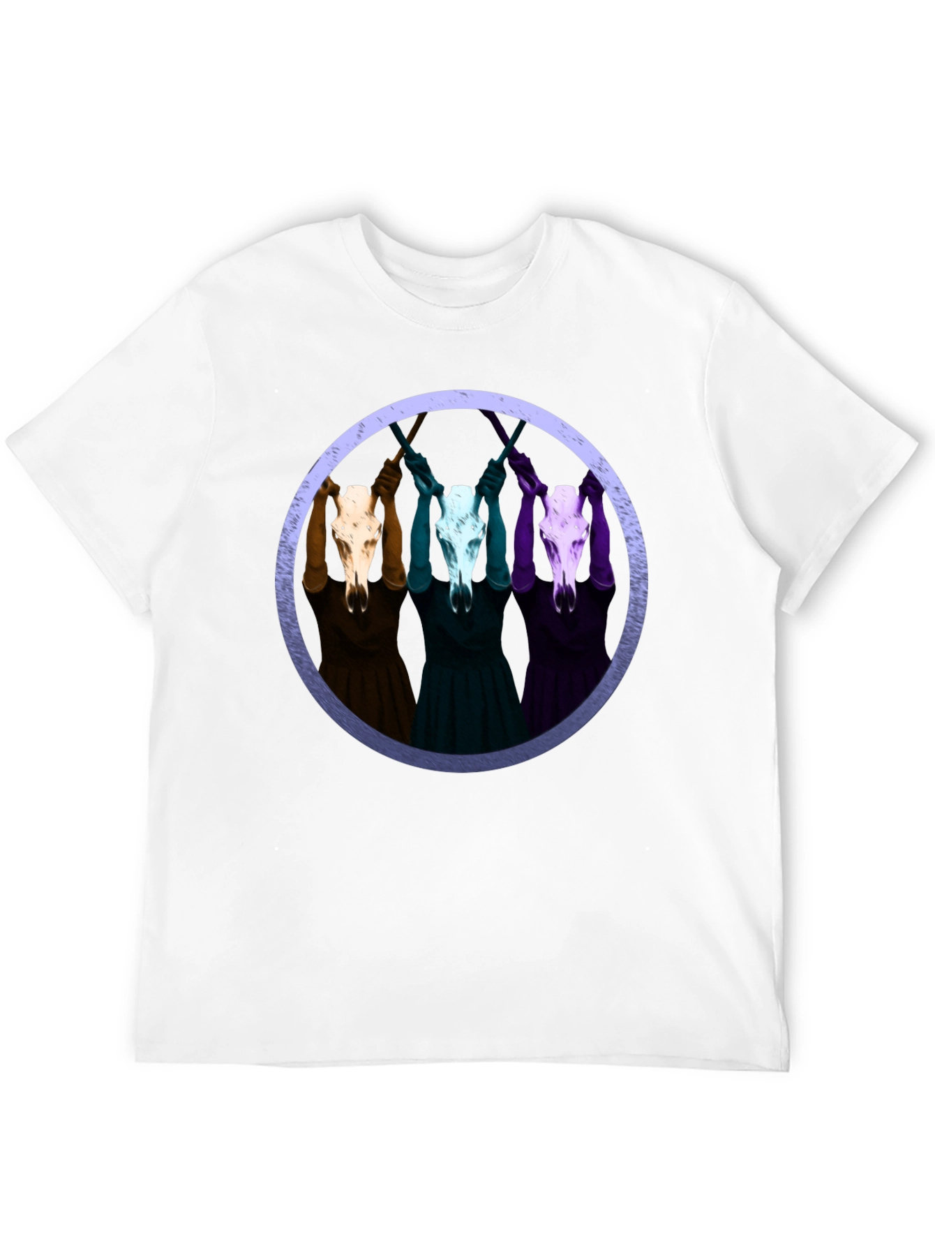 Skull Circle Graphic Tee - Unisex Black T-Shirt