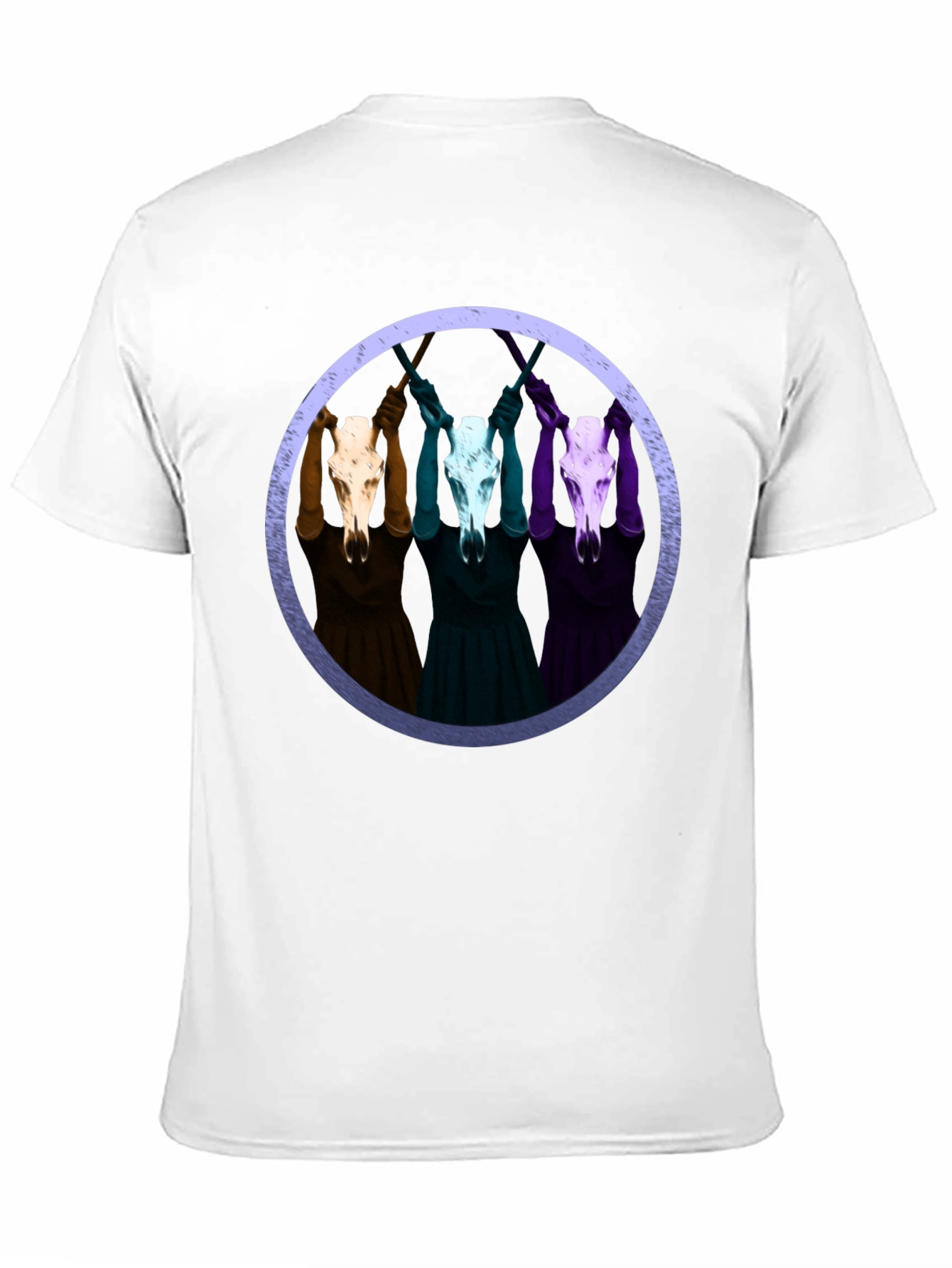 Skull Circle Graphic Tee - Unisex Black T-Shirt