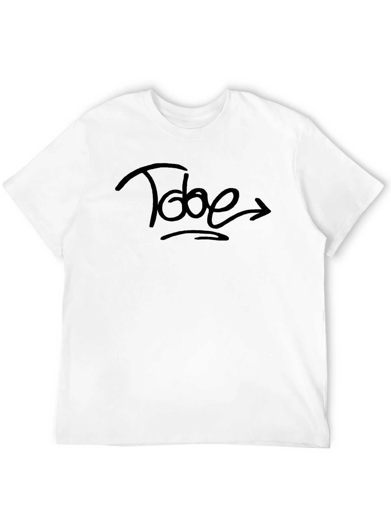 Tode Graphic Tee - Black Cotton Casual Wear