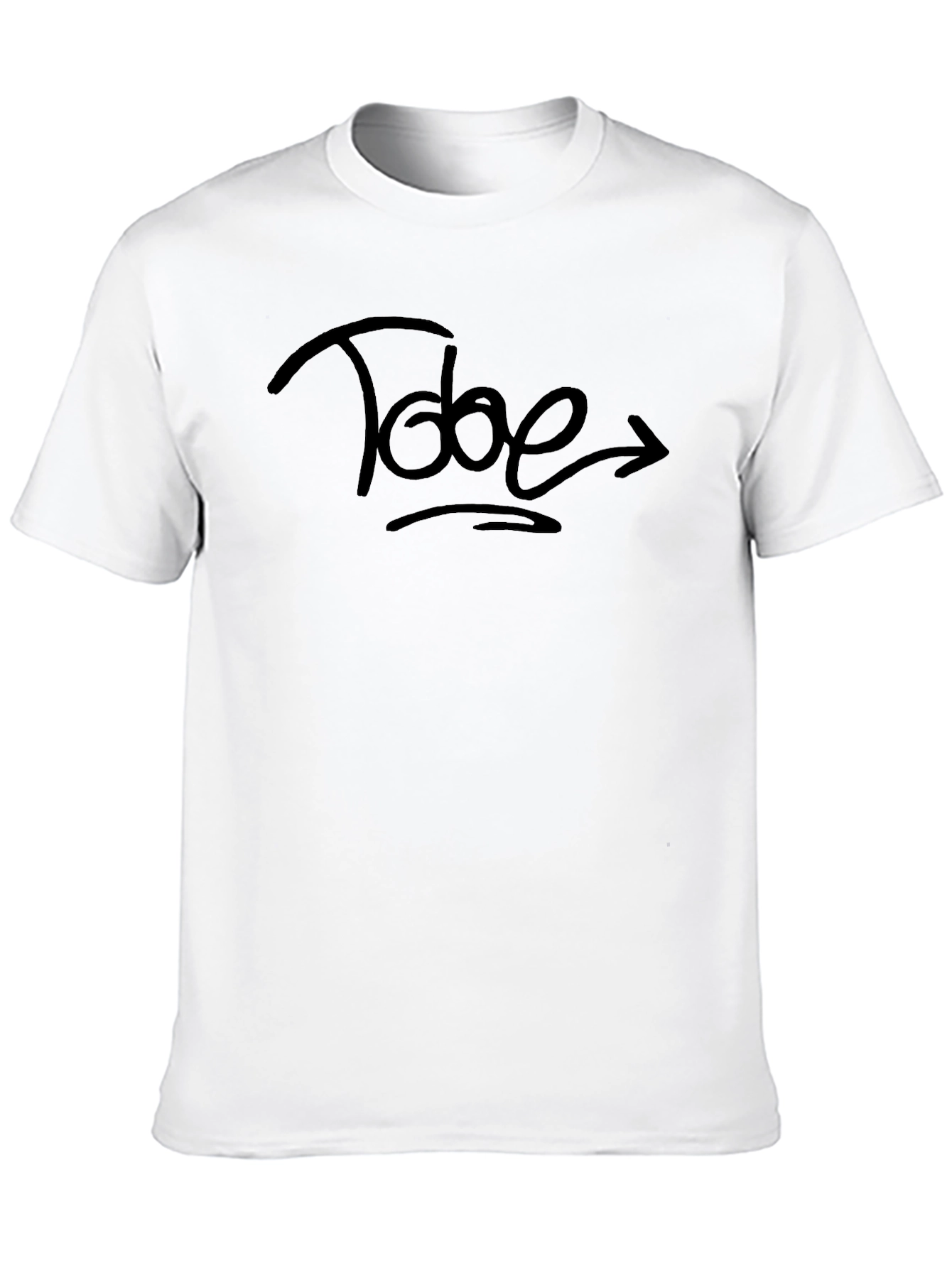 Tode Graphic Tee - Black Cotton Casual Wear