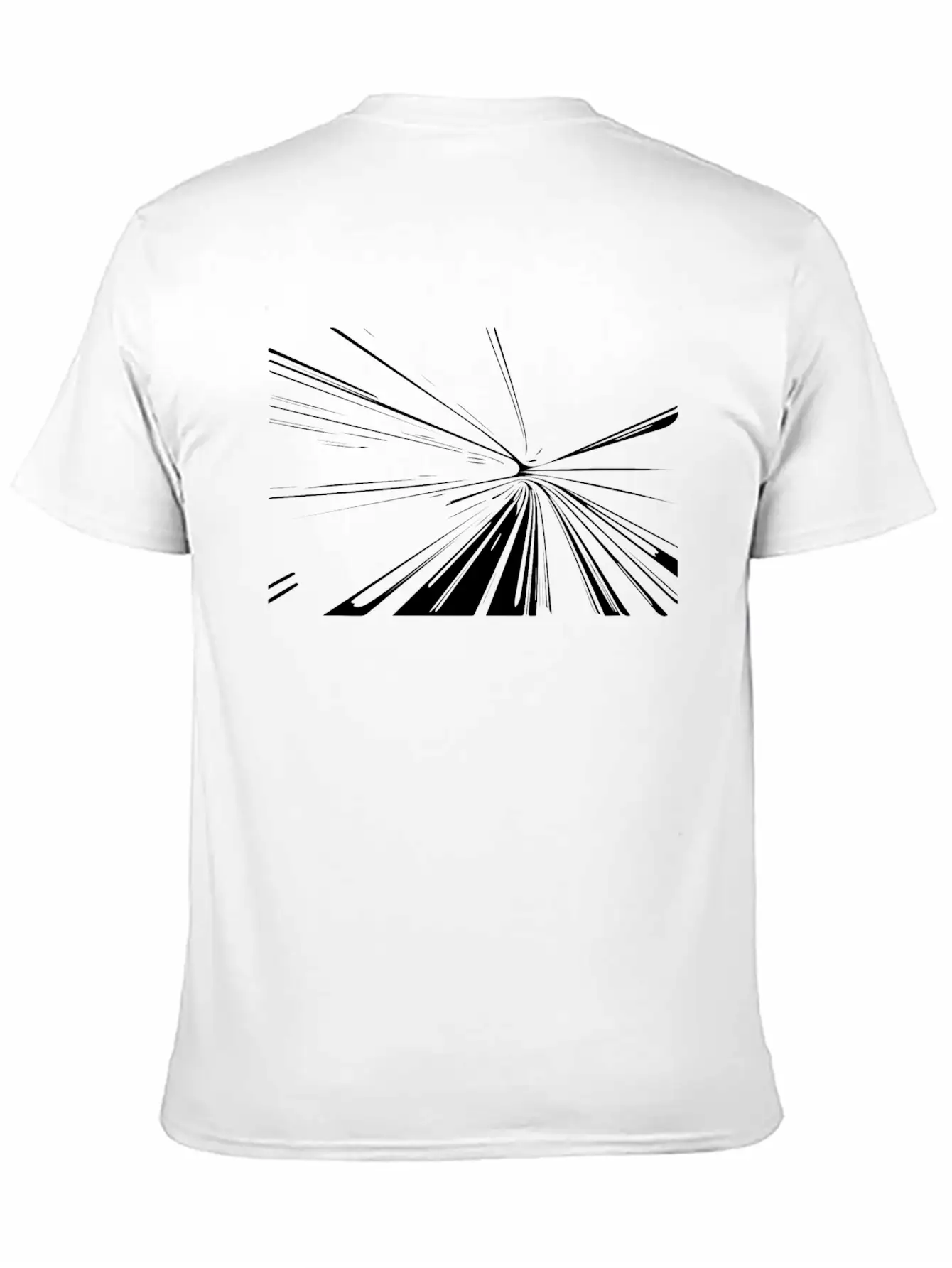 Vector Lines Splash Unique & Unusual Lightweight Cotton T-Shirt – Daily Comfort Graphic Shirt