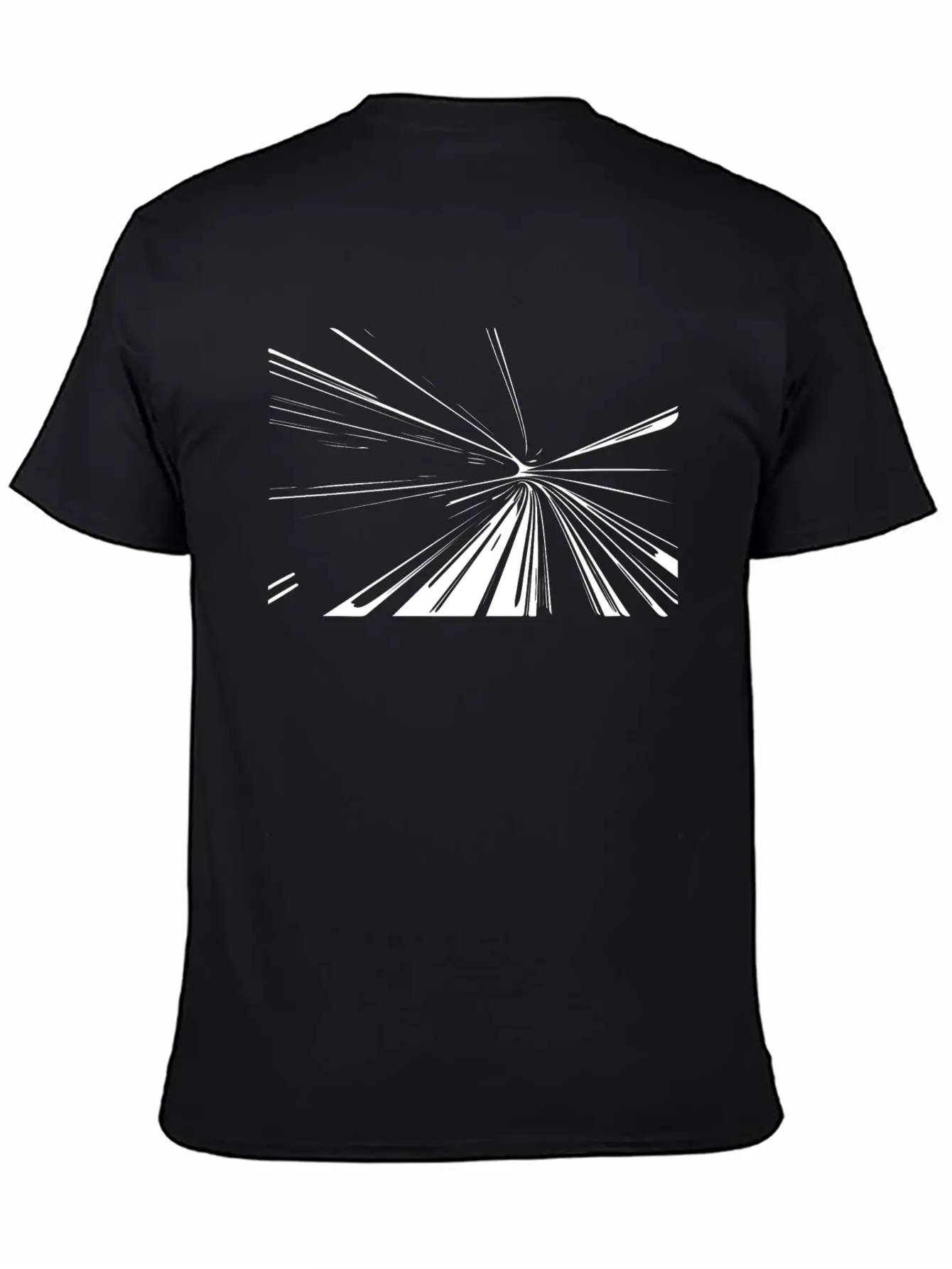 Vector Lines Splash Unique & Unusual Lightweight Cotton T-Shirt – Daily Comfort Graphic Shirt