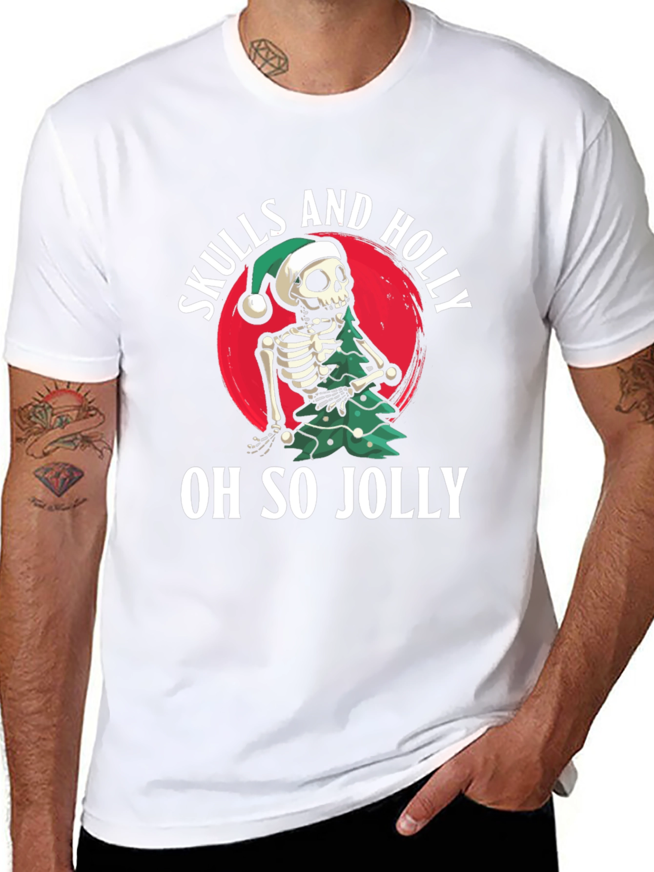 Skulls and Holly Oh So Jolly T-Shirt