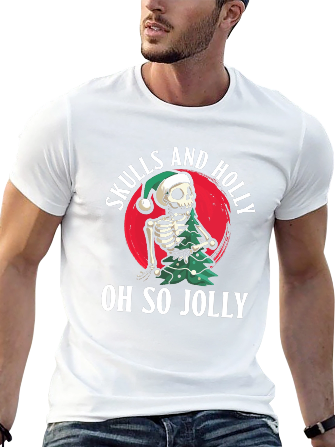 Skulls and Holly Oh So Jolly T-Shirt