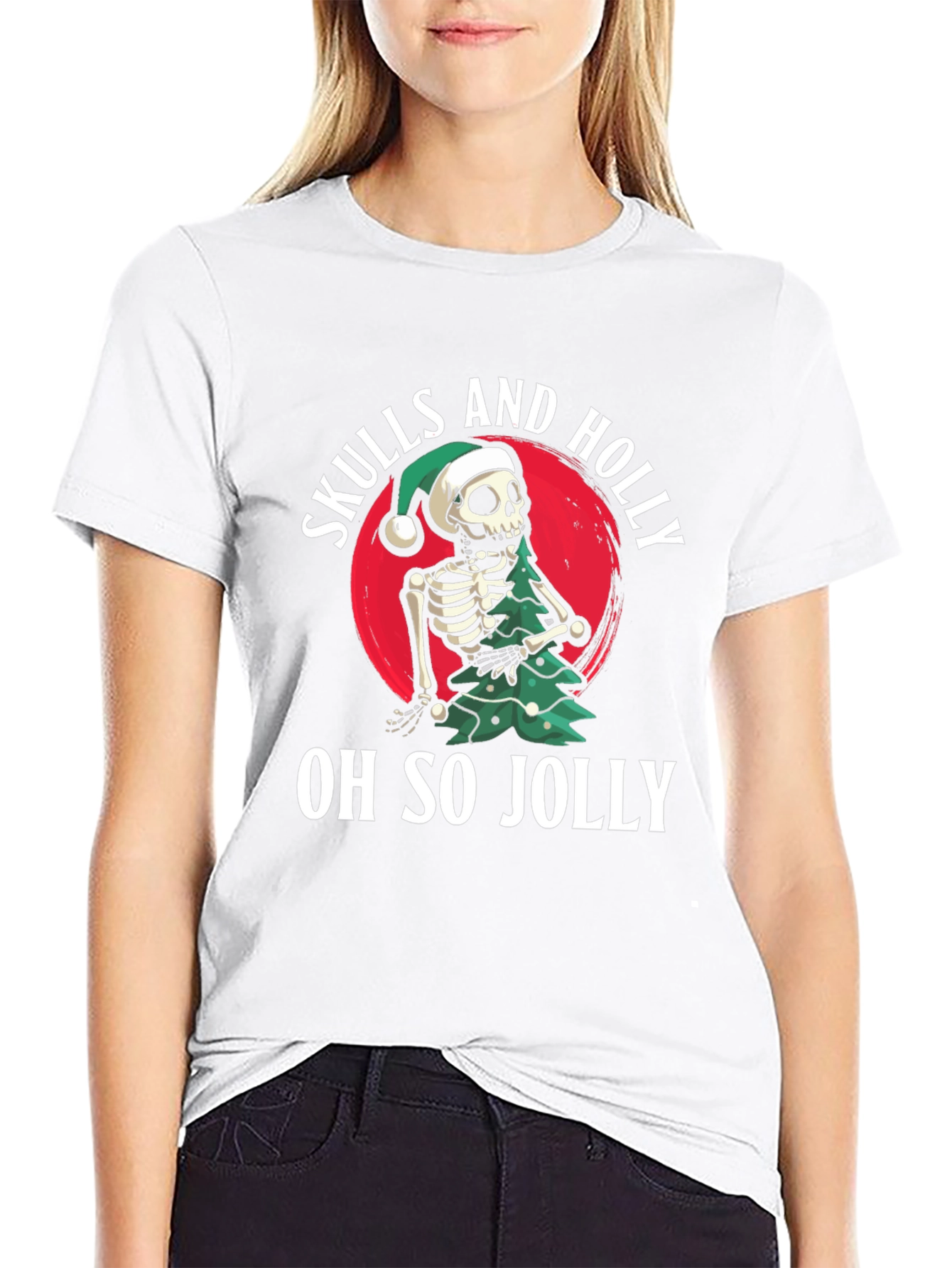 Skulls and Holly Oh So Jolly T-Shirt
