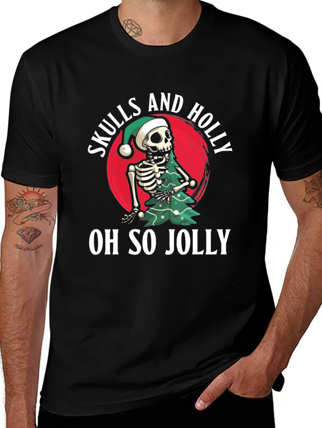Skulls and Holly Oh So Jolly T-Shirt