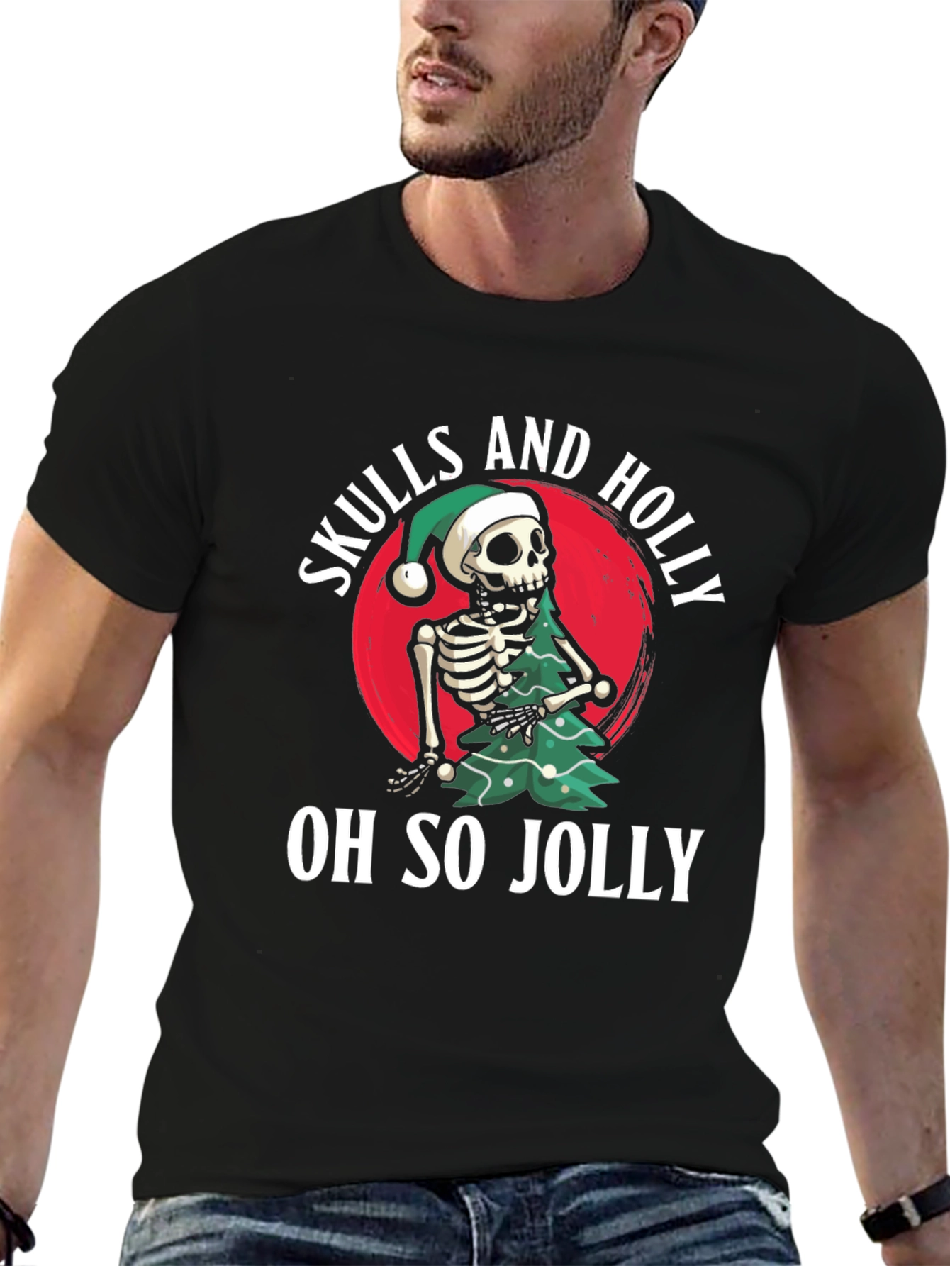 Skulls and Holly Oh So Jolly T-Shirt