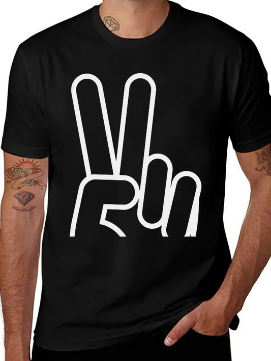 Victory_hand__f1 Lightweight Cotton T-Shirt – Daily Comfort Graphic Shirt