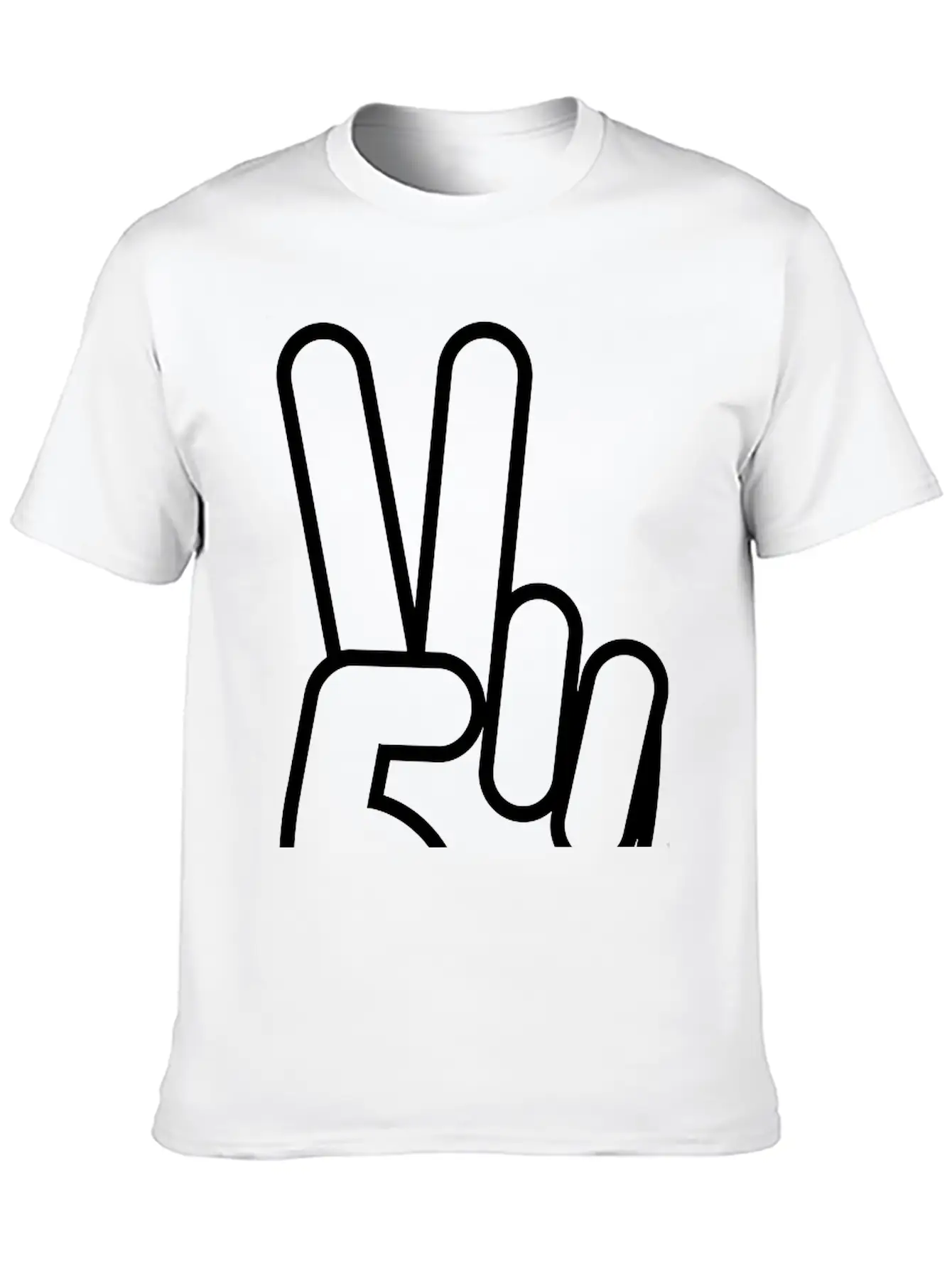 Victory_hand__f1 Lightweight Cotton T-Shirt – Daily Comfort Graphic Shirt