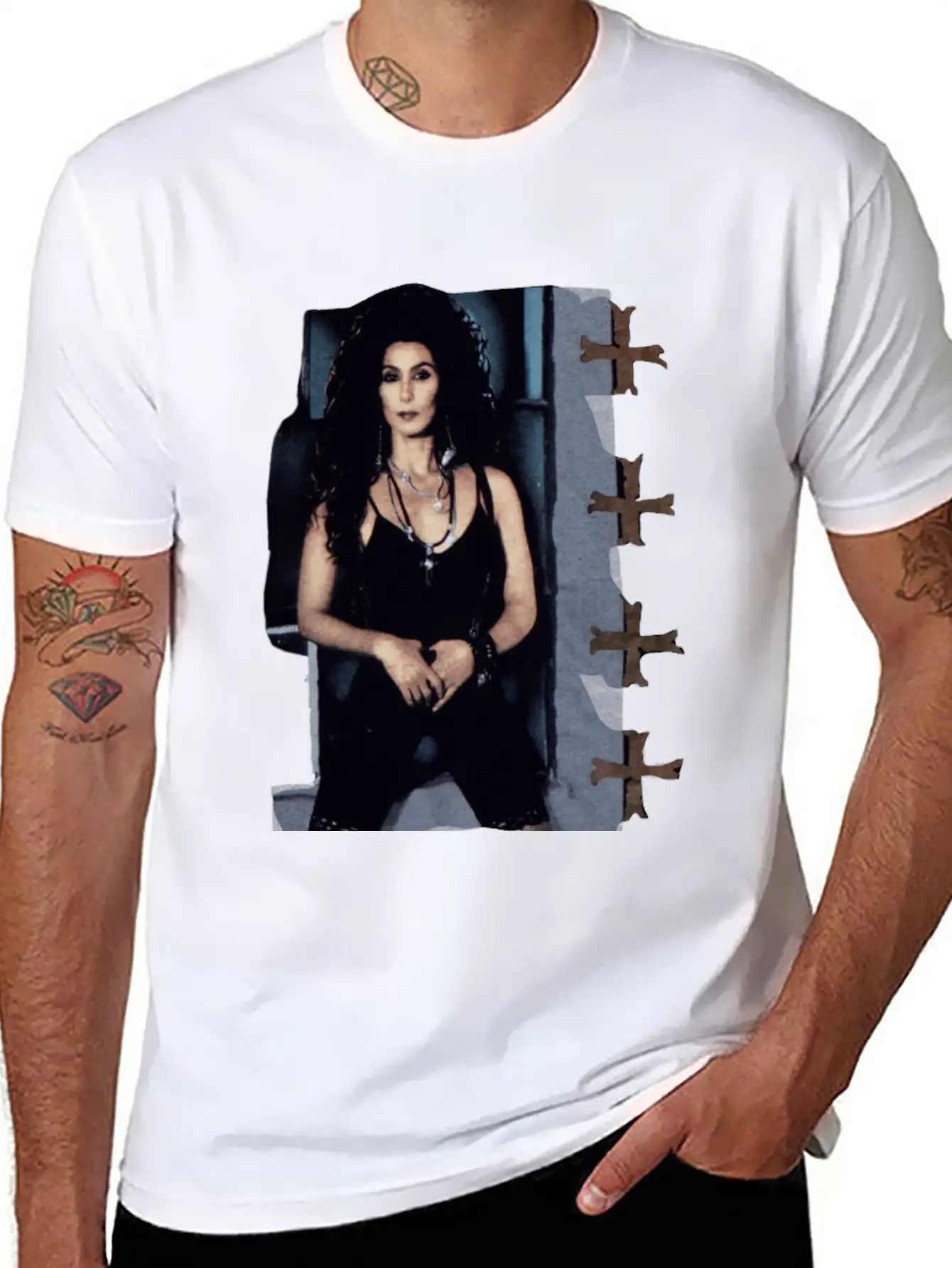 Vintage 1989 Cher Heart Of Stone Tour Shirt Lightweight Cotton T-Shirt – Daily Comfort Graphic Shirt