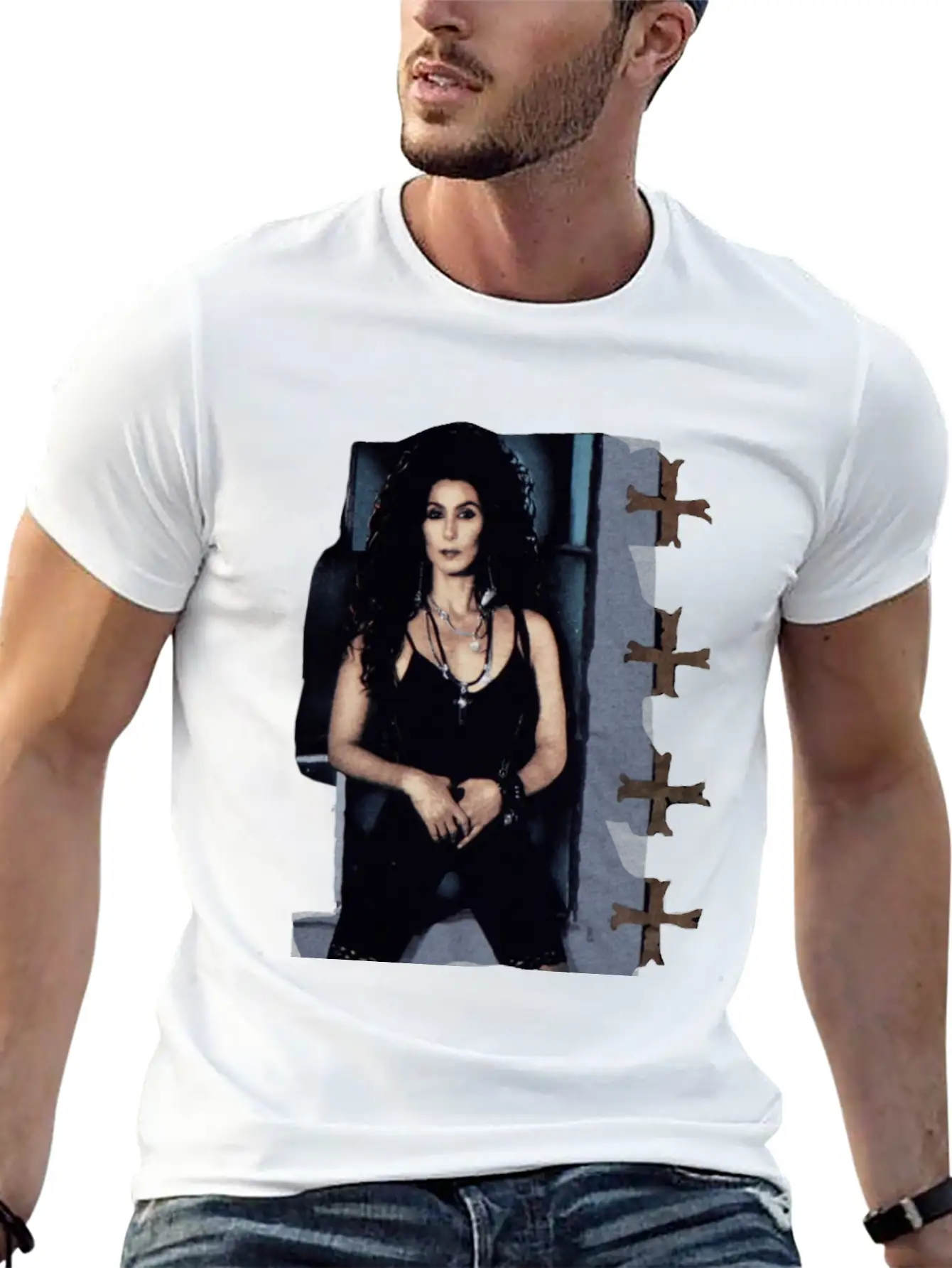 Vintage 1989 Cher Heart Of Stone Tour Shirt Lightweight Cotton T-Shirt – Daily Comfort Graphic Shirt