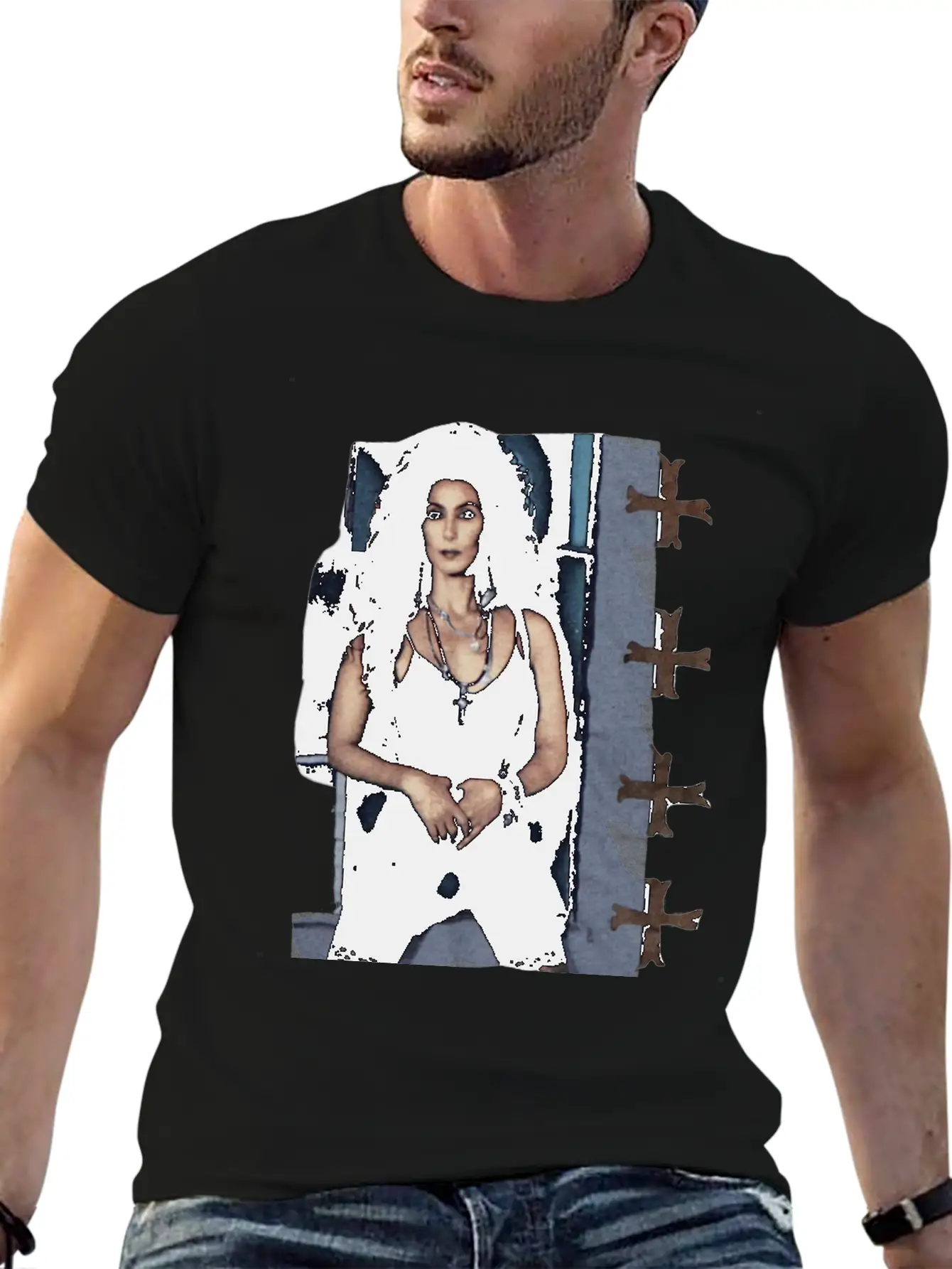 Vintage 1989 Cher Heart Of Stone Tour Shirt Lightweight Cotton T-Shirt – Daily Comfort Graphic Shirt