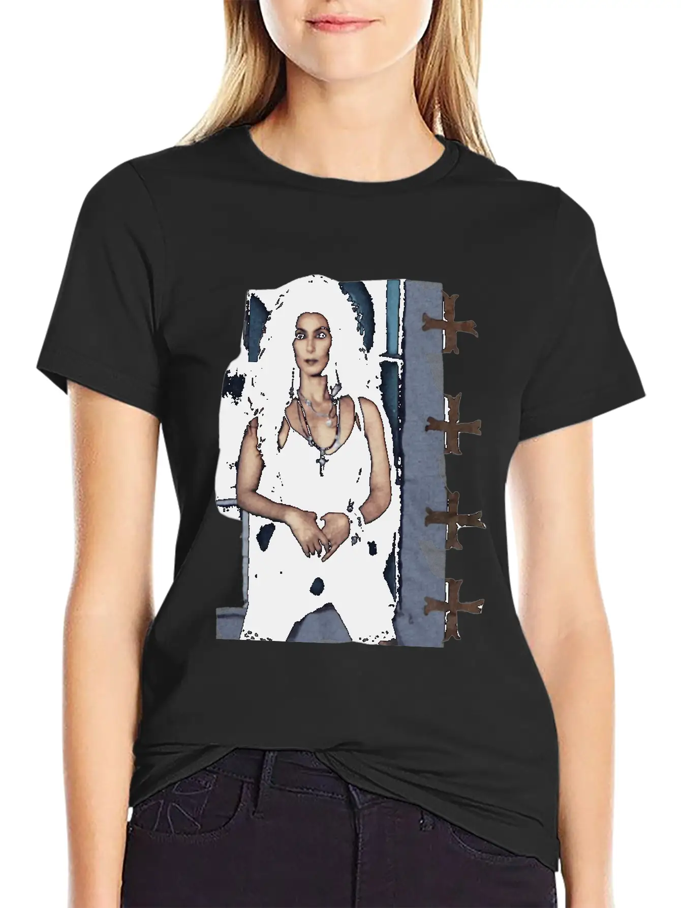 Vintage 1989 Cher Heart Of Stone Tour Shirt Lightweight Cotton T-Shirt – Daily Comfort Graphic Shirt