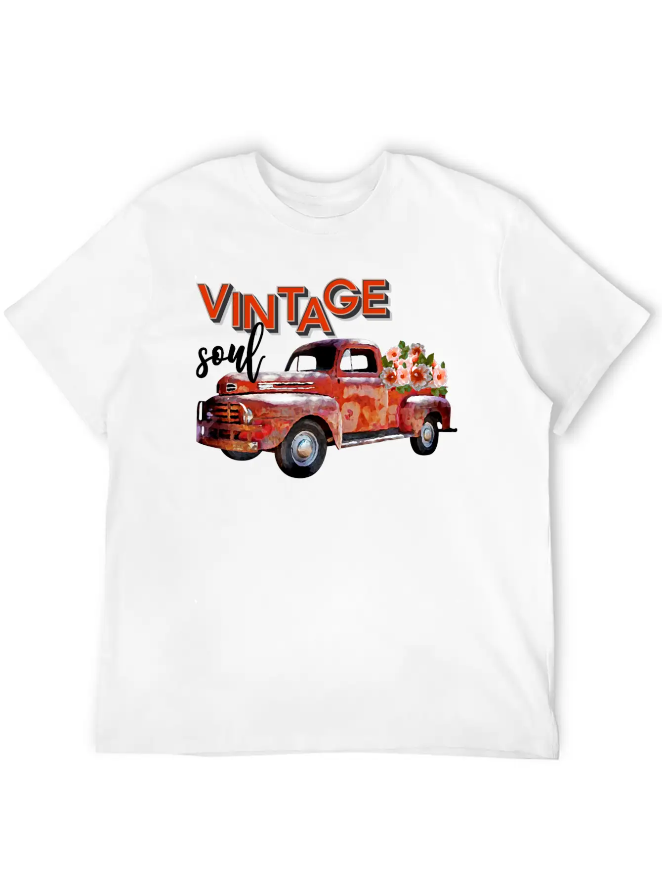 Vintage Soul Lightweight Cotton T-Shirt – Daily Comfort Graphic Shirt