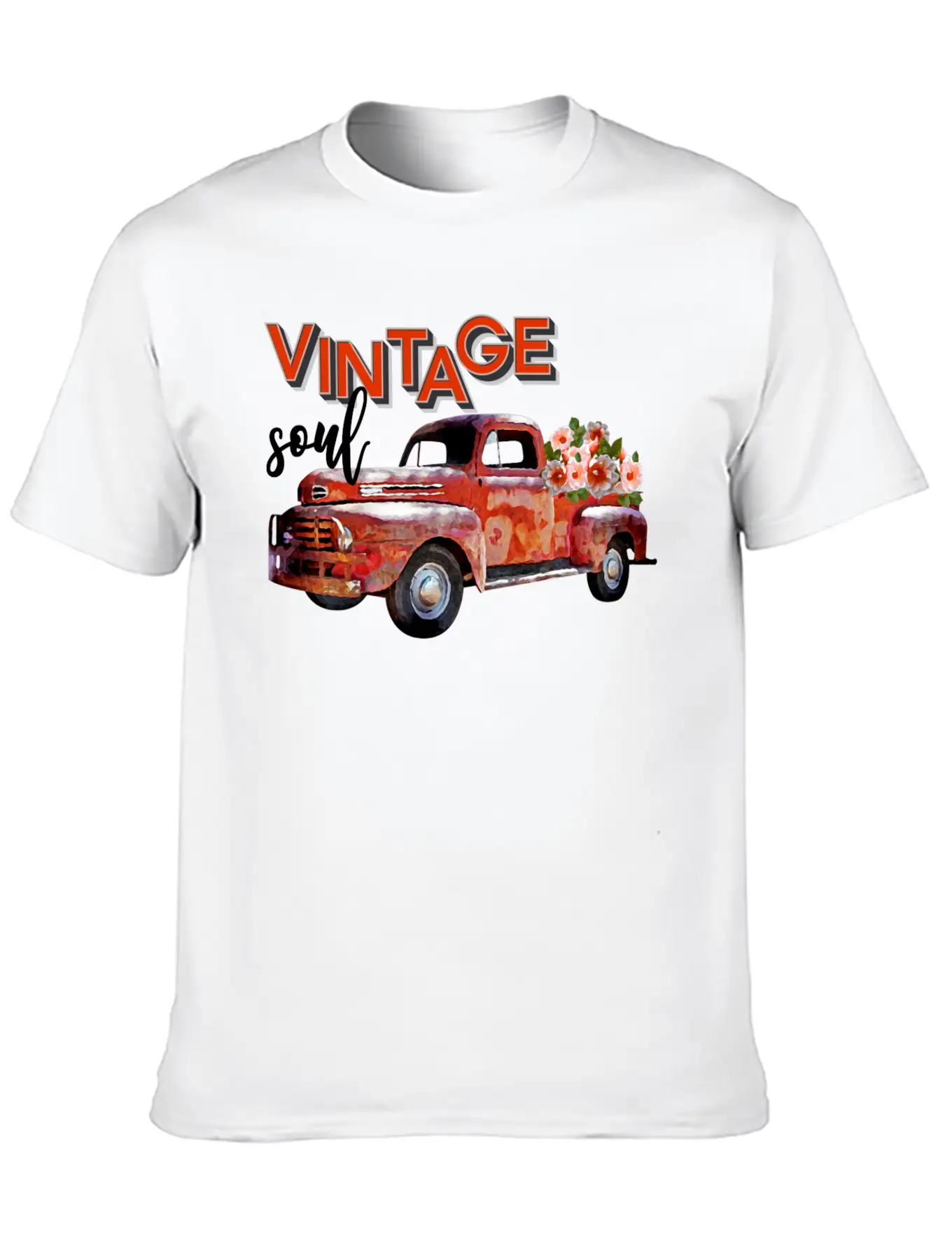 Vintage Soul Lightweight Cotton T-Shirt – Daily Comfort Graphic Shirt