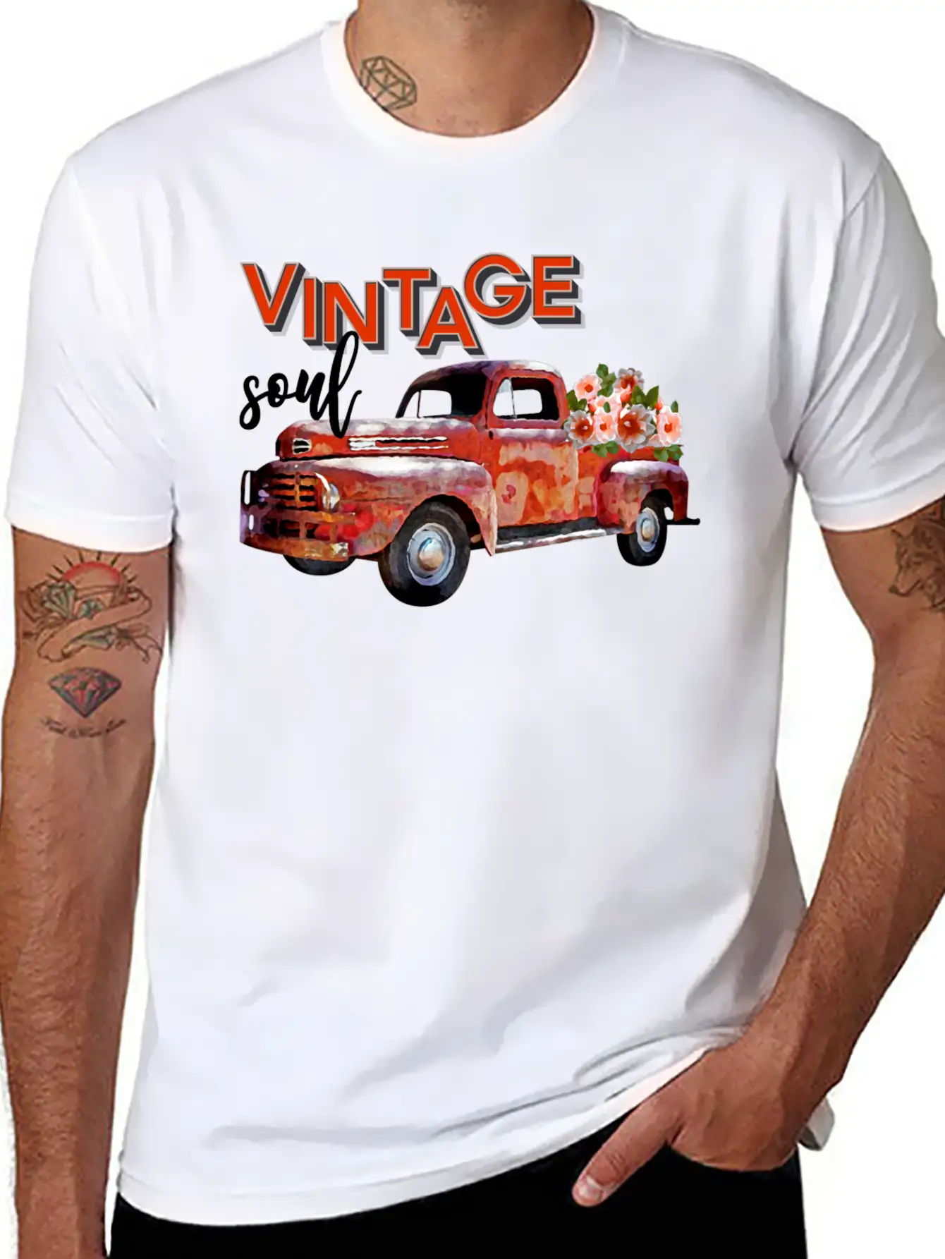 Vintage Soul Lightweight Cotton T-Shirt – Daily Comfort Graphic Shirt