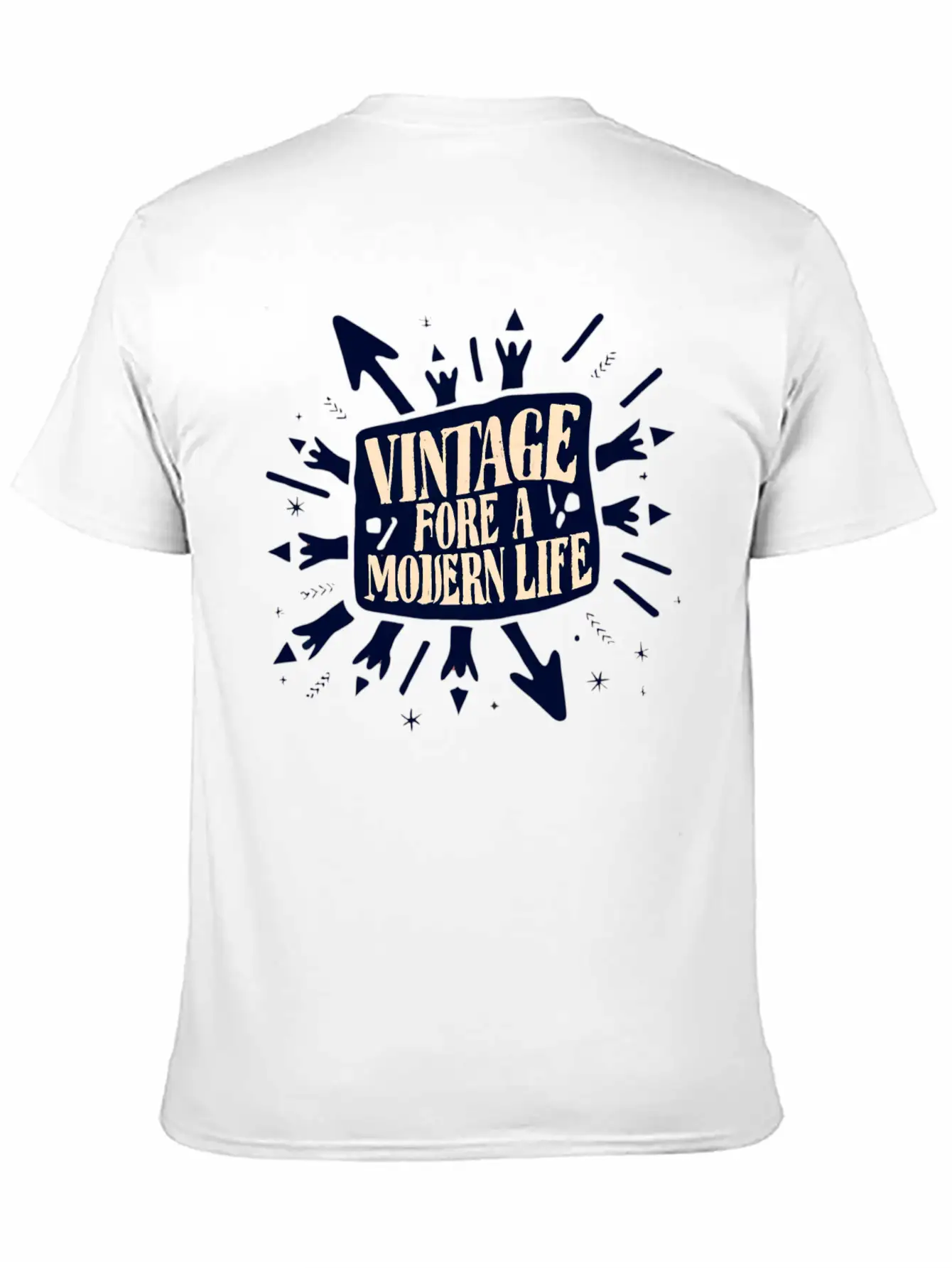 Vintage Vibe For A Modern Llife Lightweight Cotton T-Shirt – Daily Comfort Graphic Shirt