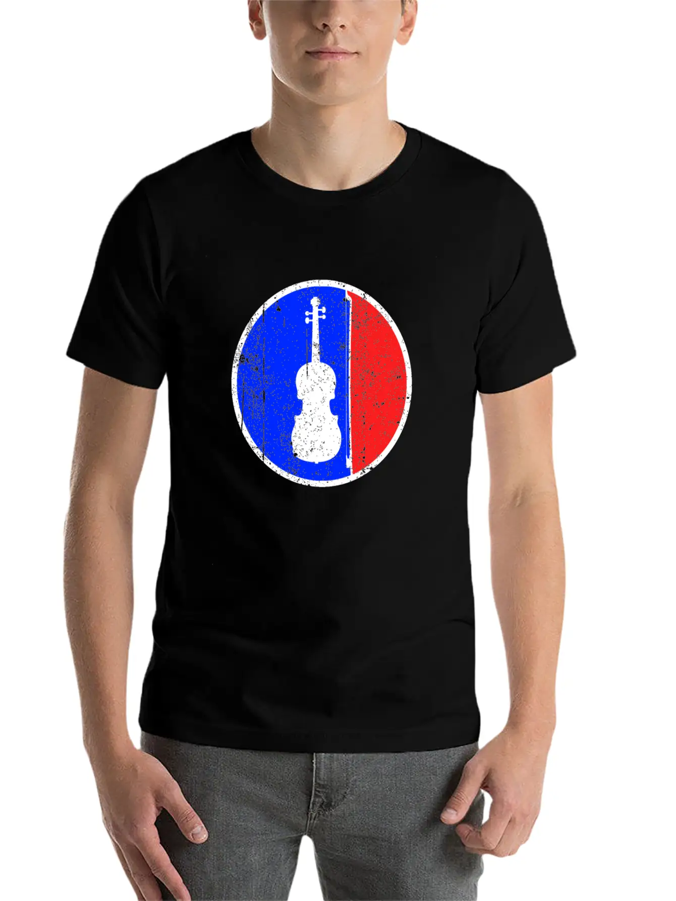 Violin Logo Lightweight Cotton T-Shirt – Daily Comfort Graphic Shirt