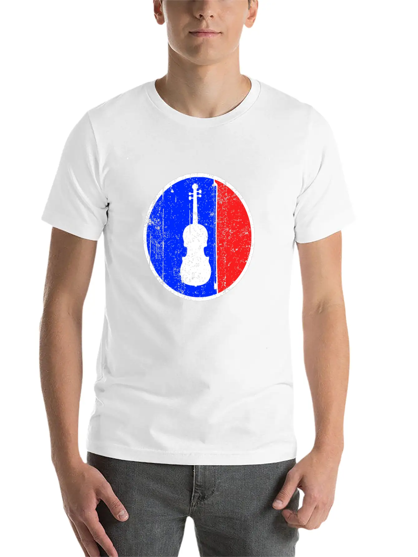 Violin Logo Lightweight Cotton T-Shirt – Daily Comfort Graphic Shirt
