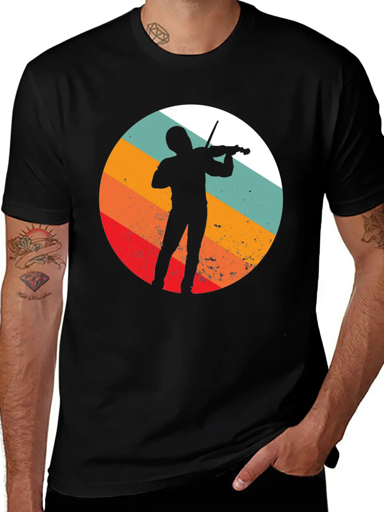 Violin Violin Player Violin Violinist Gift Lightweight Cotton T-Shirt – Daily Comfort Graphic Shirt
