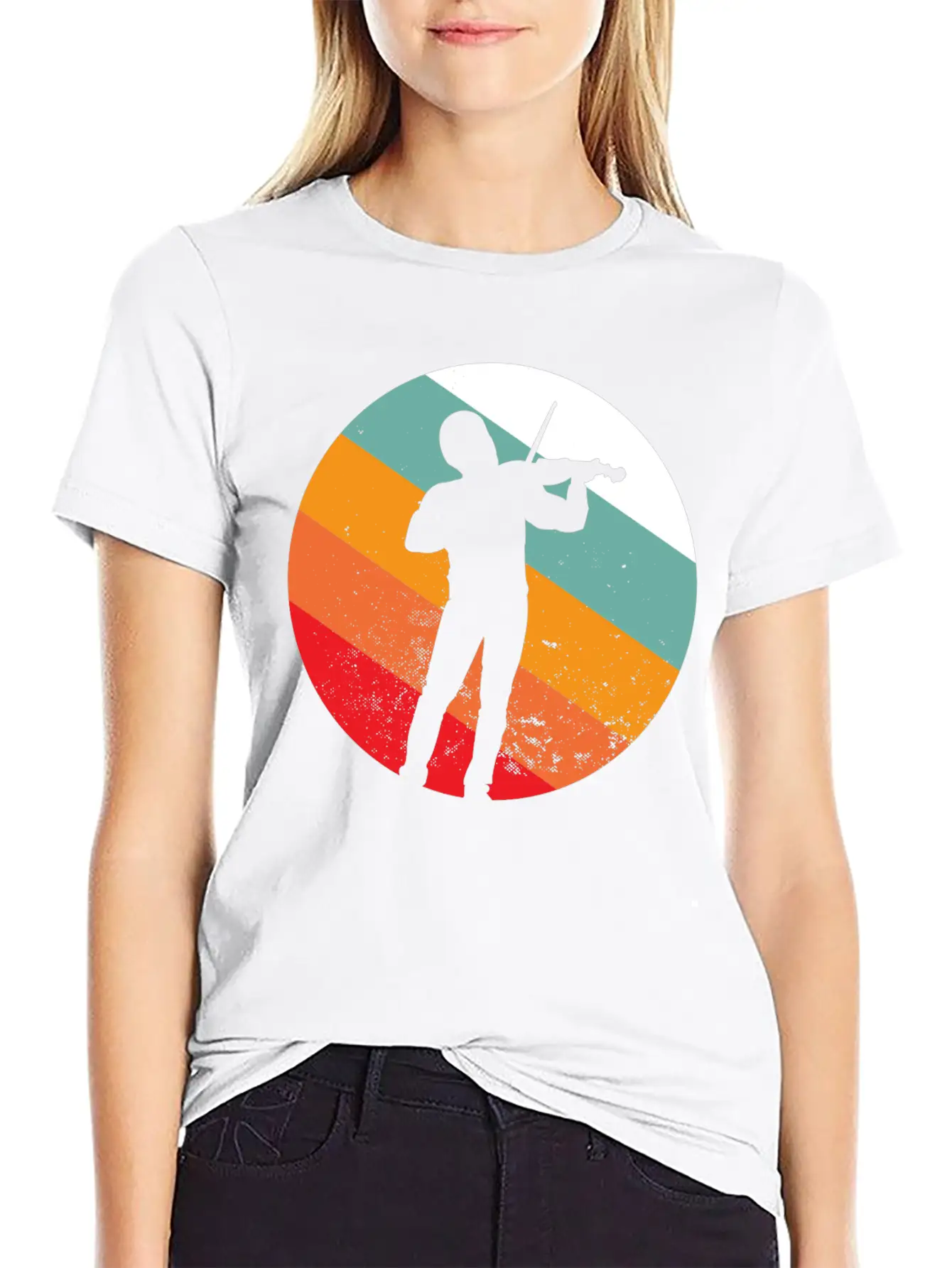 Violin Violin Player Violin Violinist Gift Lightweight Cotton T-Shirt – Daily Comfort Graphic Shirt