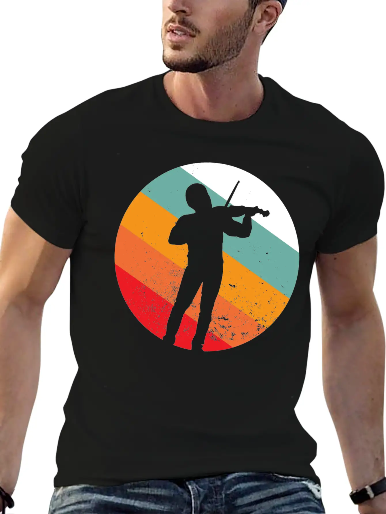 Violin Violin Player Violin Violinist Gift Lightweight Cotton T-Shirt – Daily Comfort Graphic Shirt
