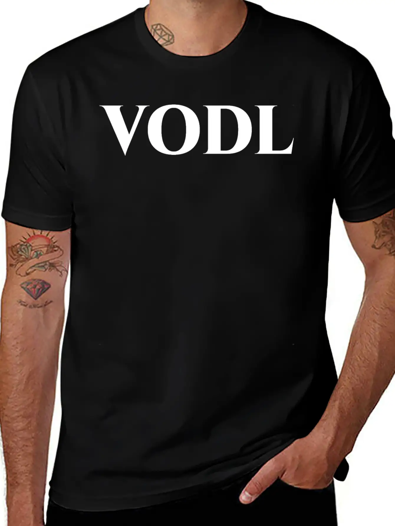 VODL Lightweight Cotton T-Shirt – Daily Comfort Graphic Shirt