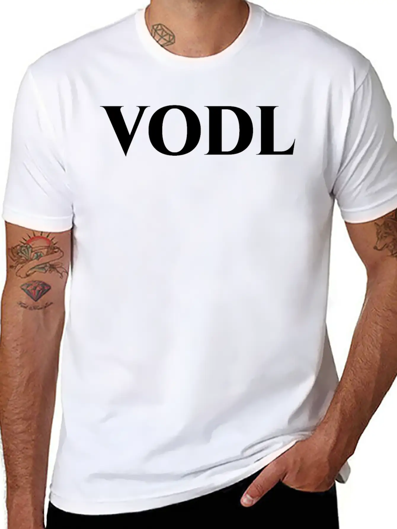 VODL Lightweight Cotton T-Shirt – Daily Comfort Graphic Shirt
